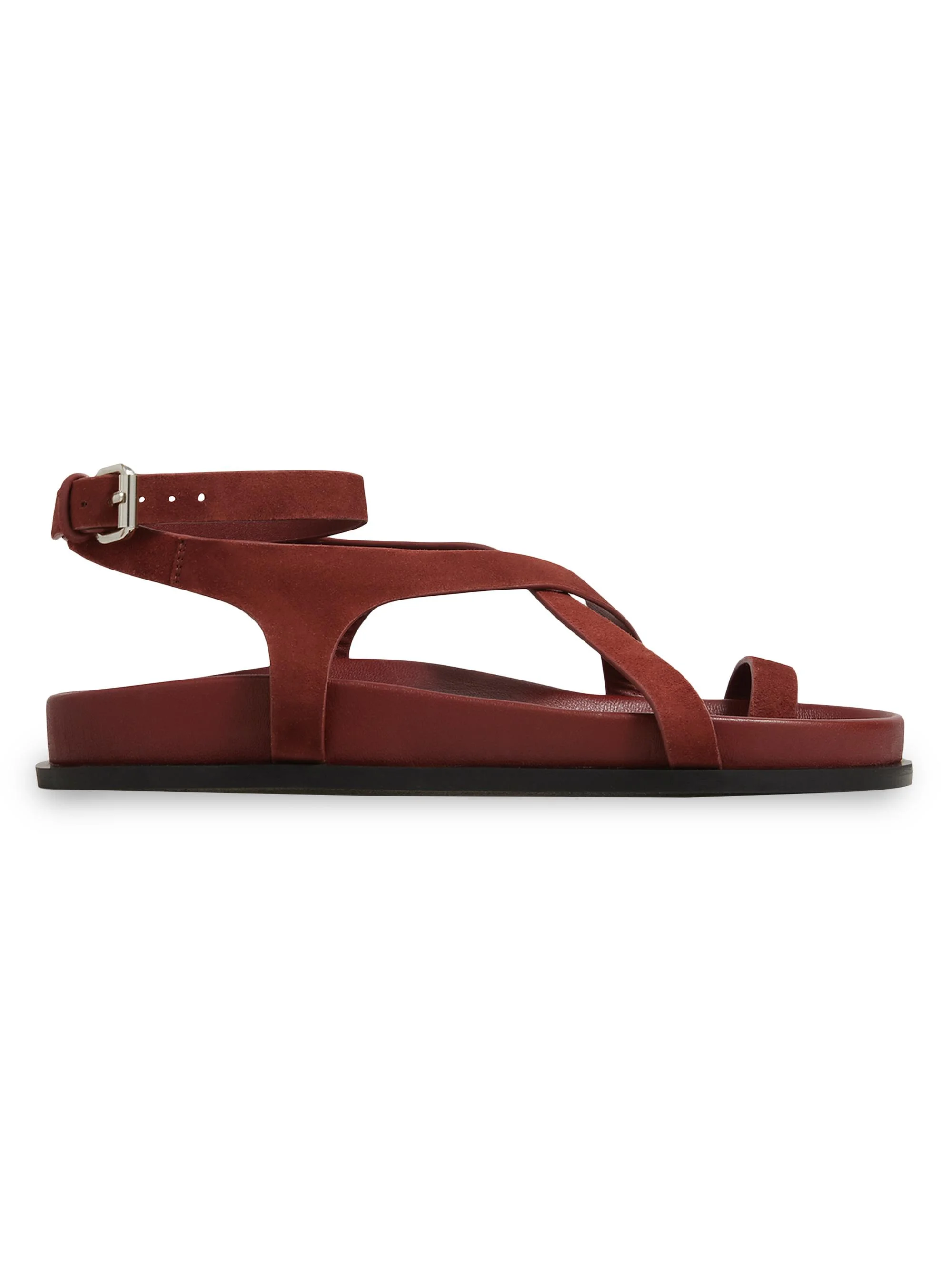 A. Emery Women's Jalen Slim Suede Sandals - Brick Suede - 1
