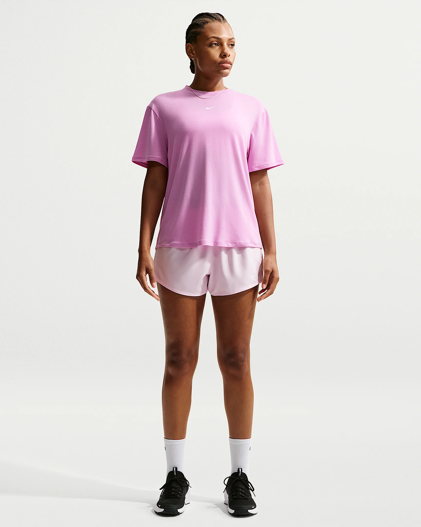 Nike One Women's Dri-FIT Mid-Rise 3" Brief-Lined Shorts - 1