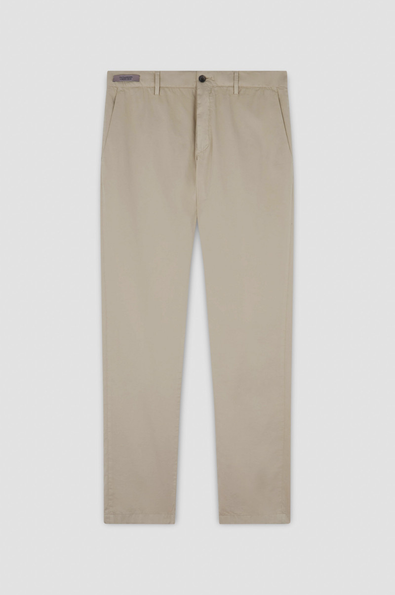 CHINO SILK STRETCH COTTON AND SILK PANTS 1