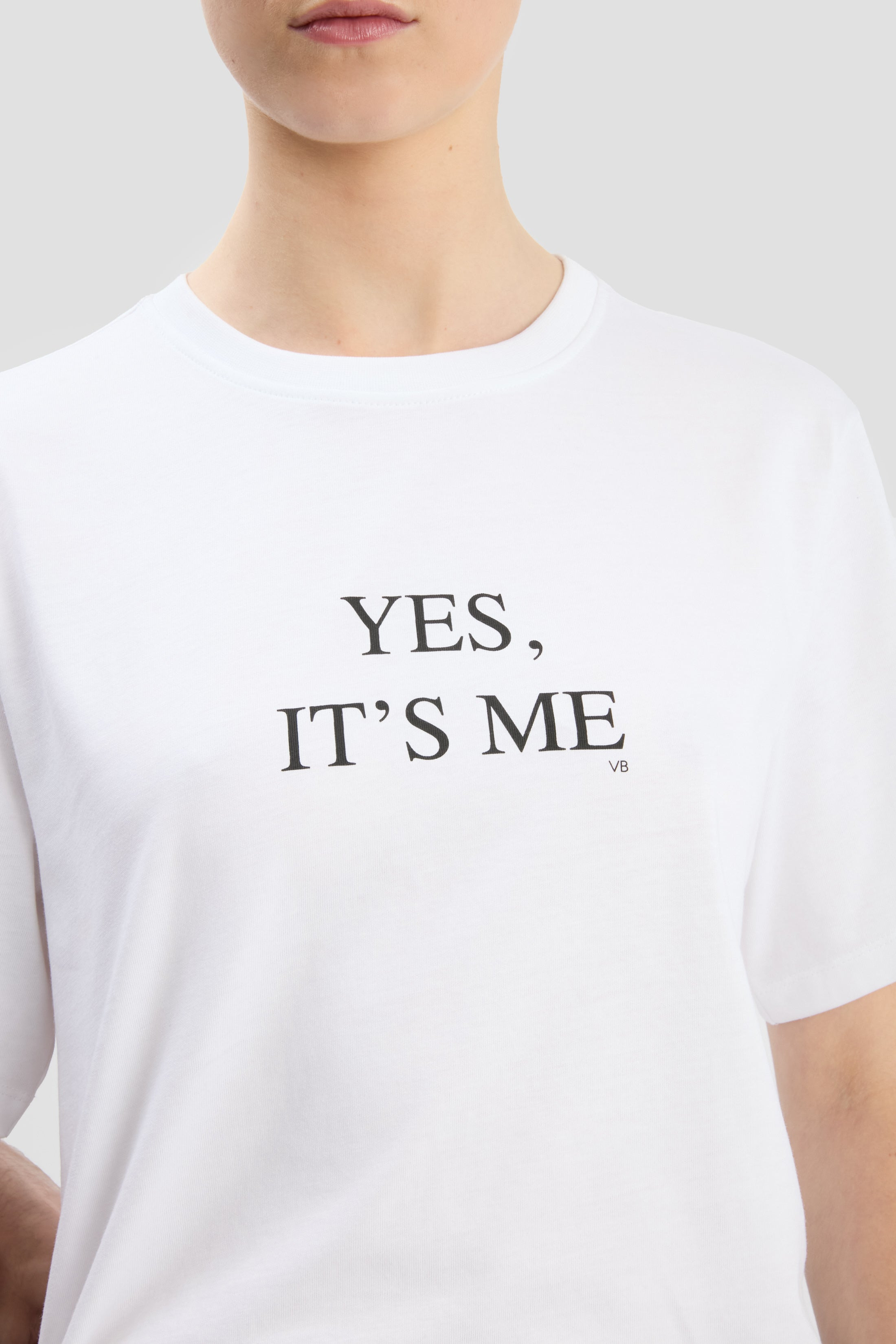Yes, It's Me Slogan T-Shirt In White - 3