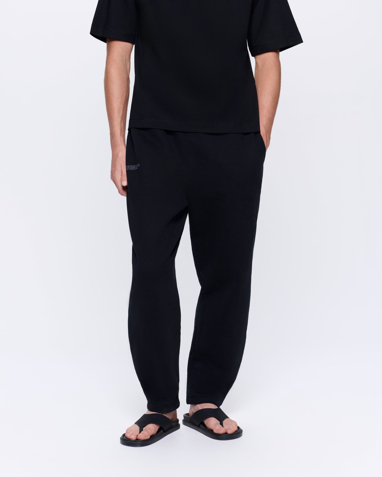Mens DNA Barrel-Leg Track Pants - Black - 3