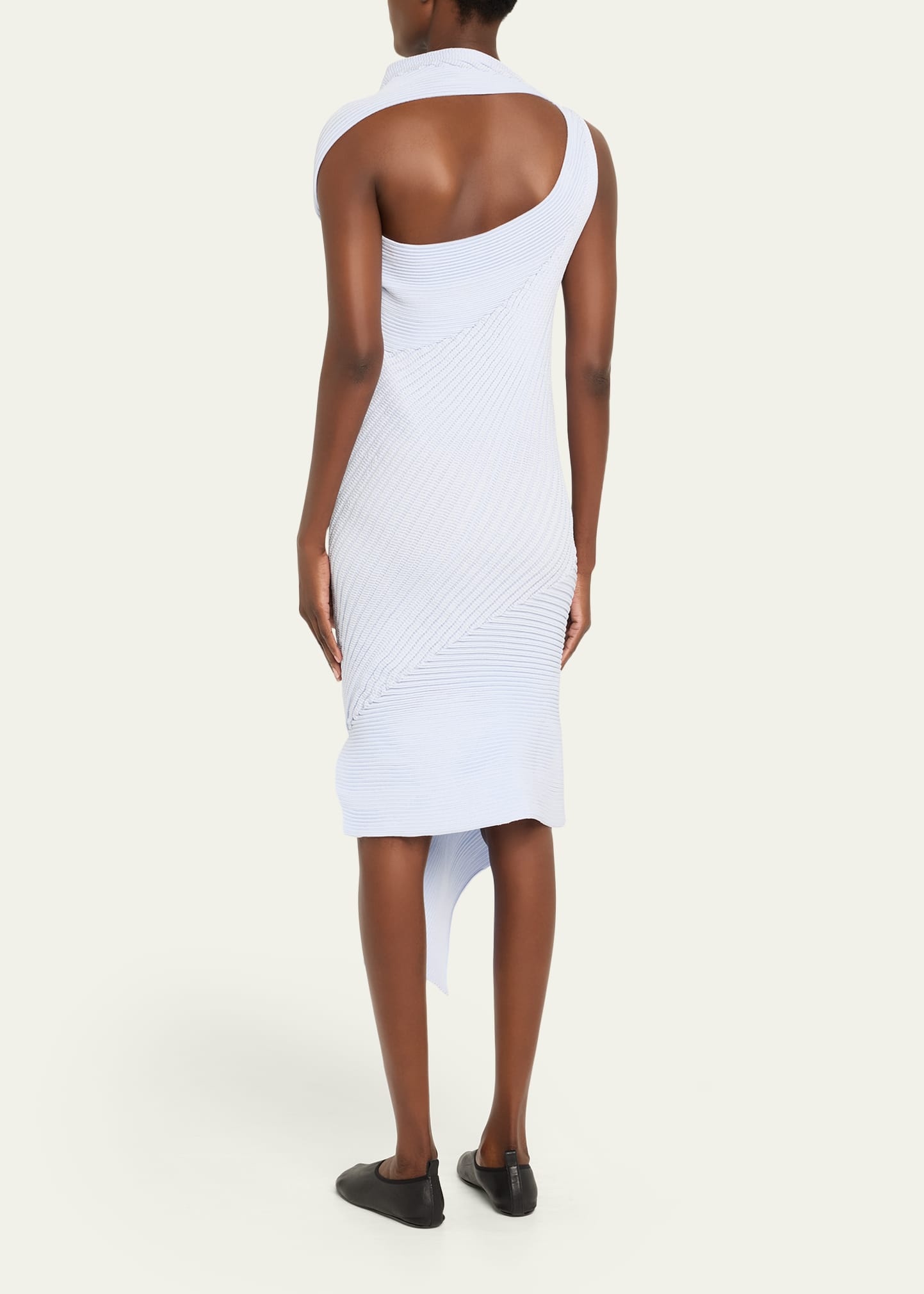Subdued Asymmetric Dress - 3
