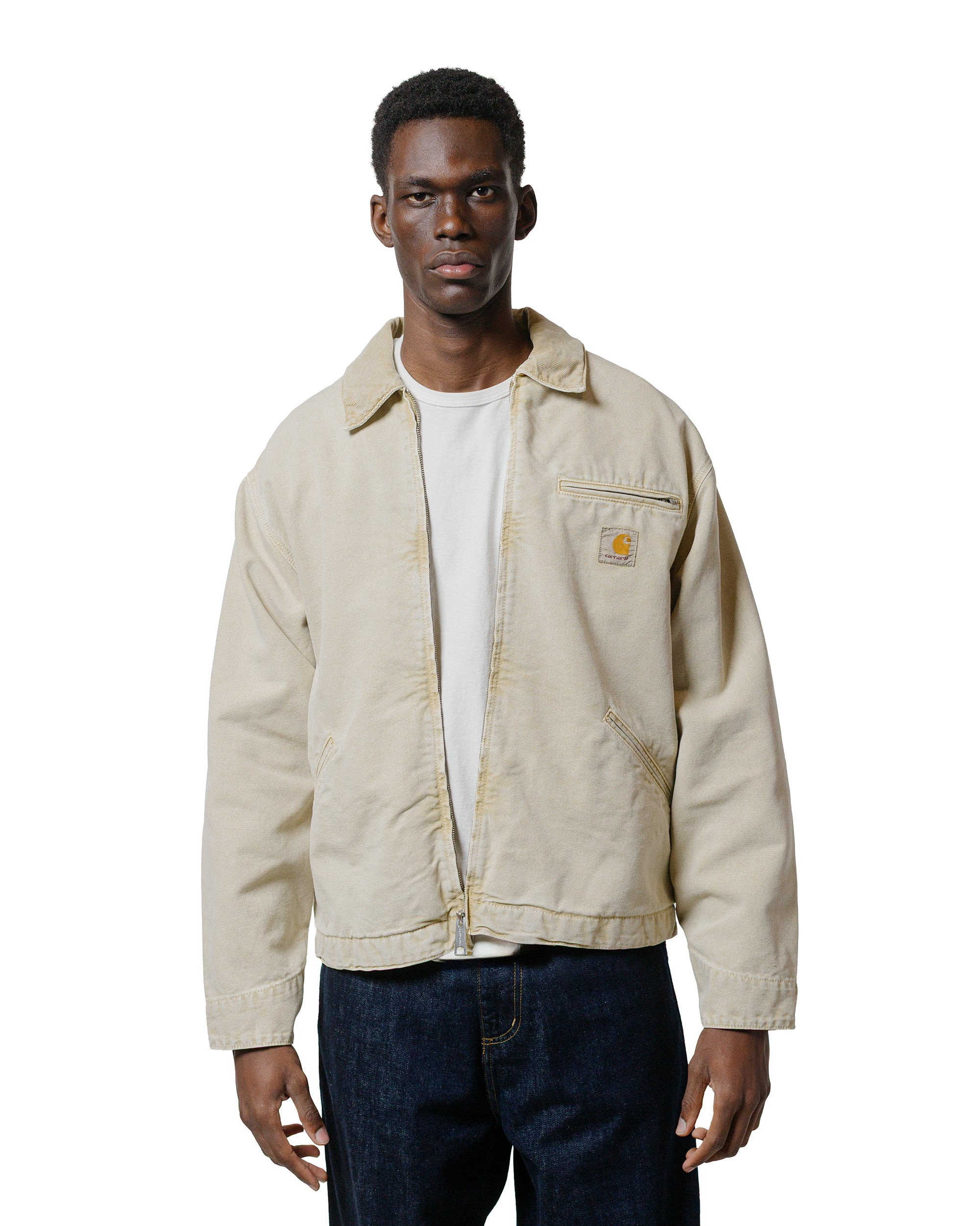 Carhartt W.I.P. OG Detroit Jacket Dusty Hamilton Brown Chalk Washed - 2