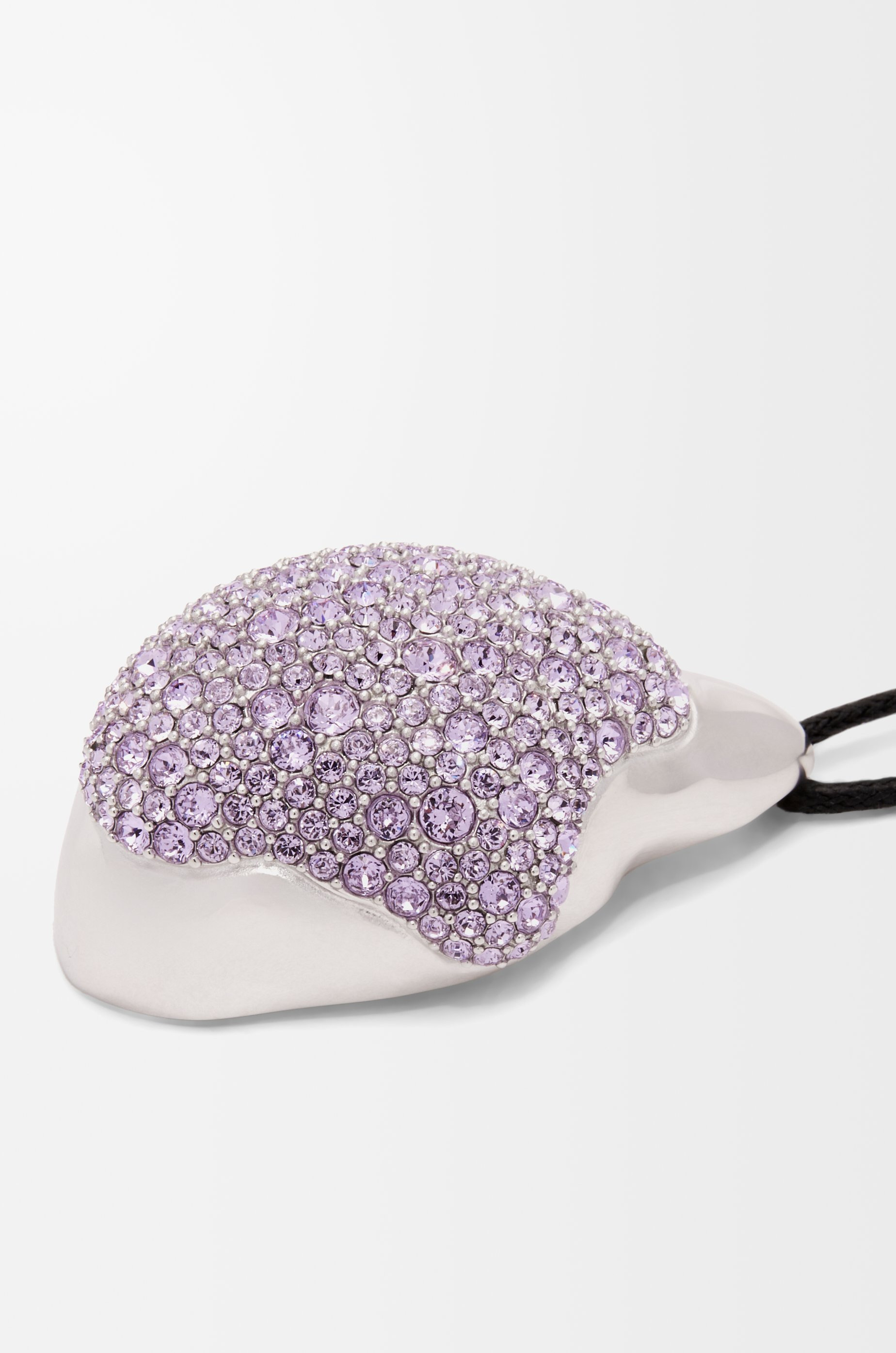 Foam Drip pendant necklace in sterling silver and crystals - 4