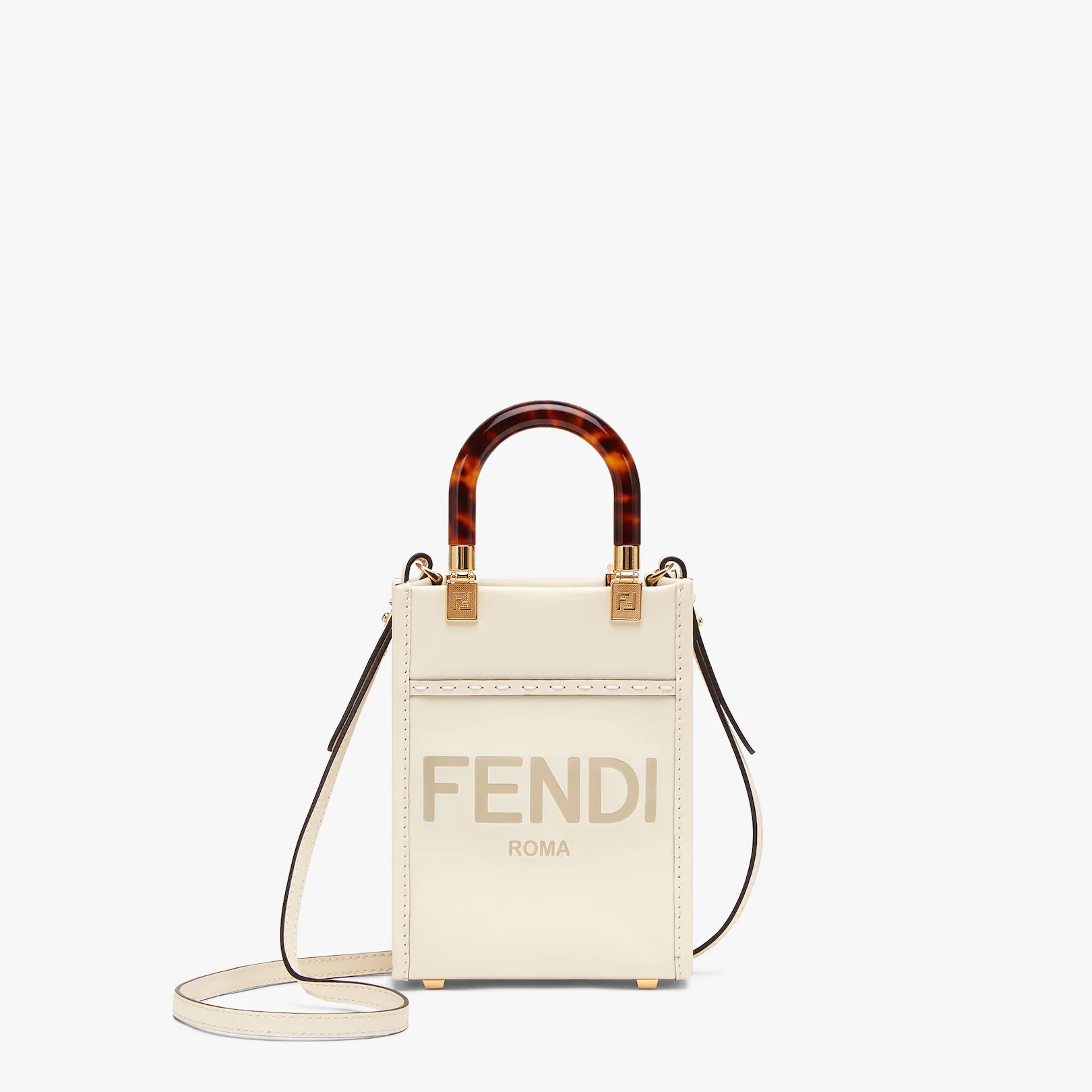 White leather mini-bag - 1
