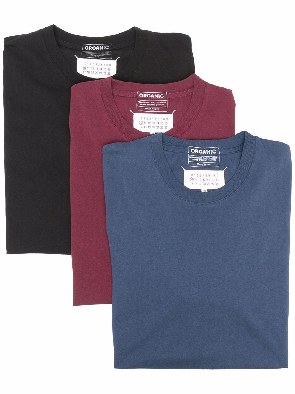 three-pack organic cotton T-shirts - 1