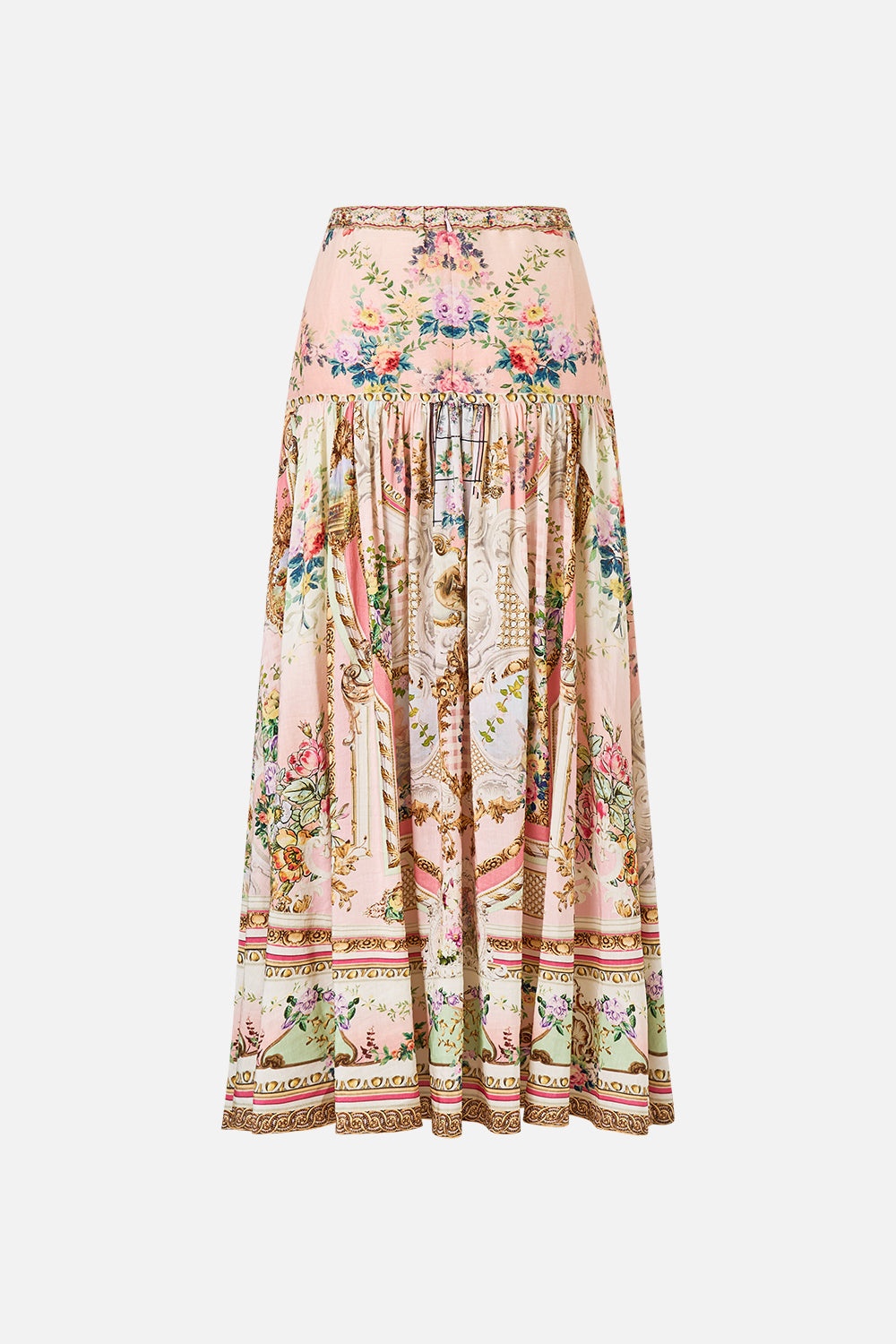 FITTED WAIST GATHERED SKIRT - 7