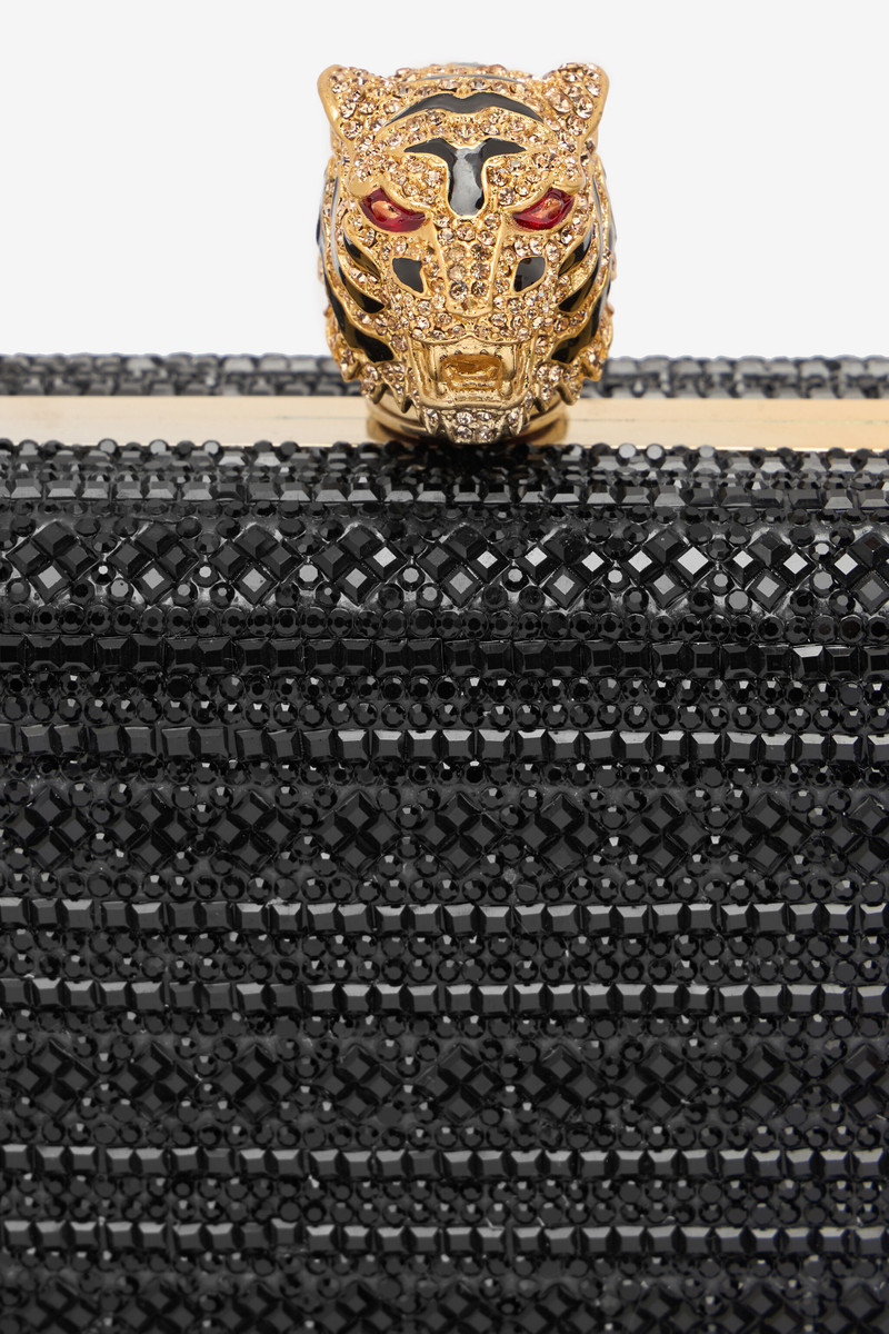 Clutch With Rhinestones And Tigers 5