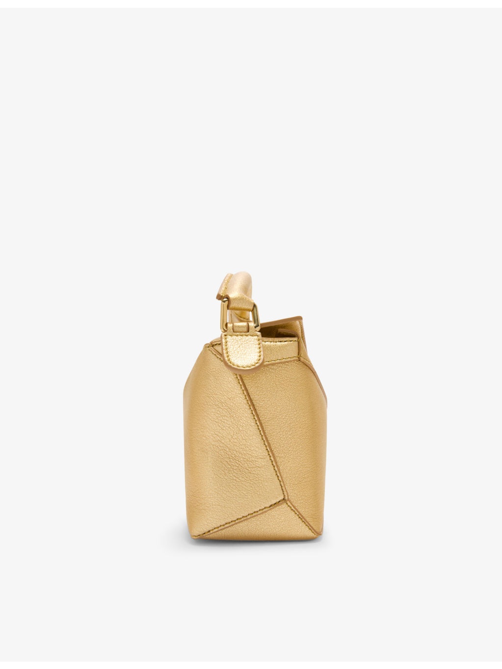 Puzzle Edge Mini Metallic-Leather Cross-Body Bag - 4