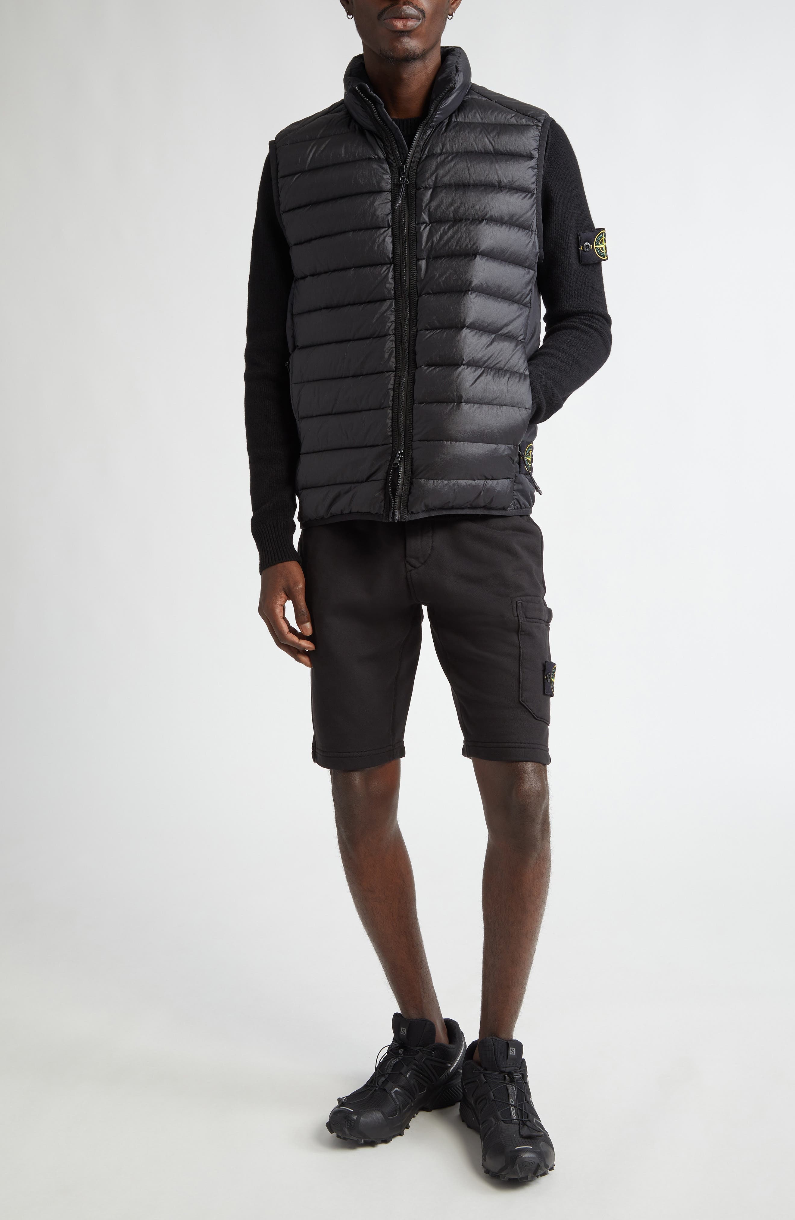 Stone Island Nylon Down Puffer Vest in Black at Nordstrom - 2