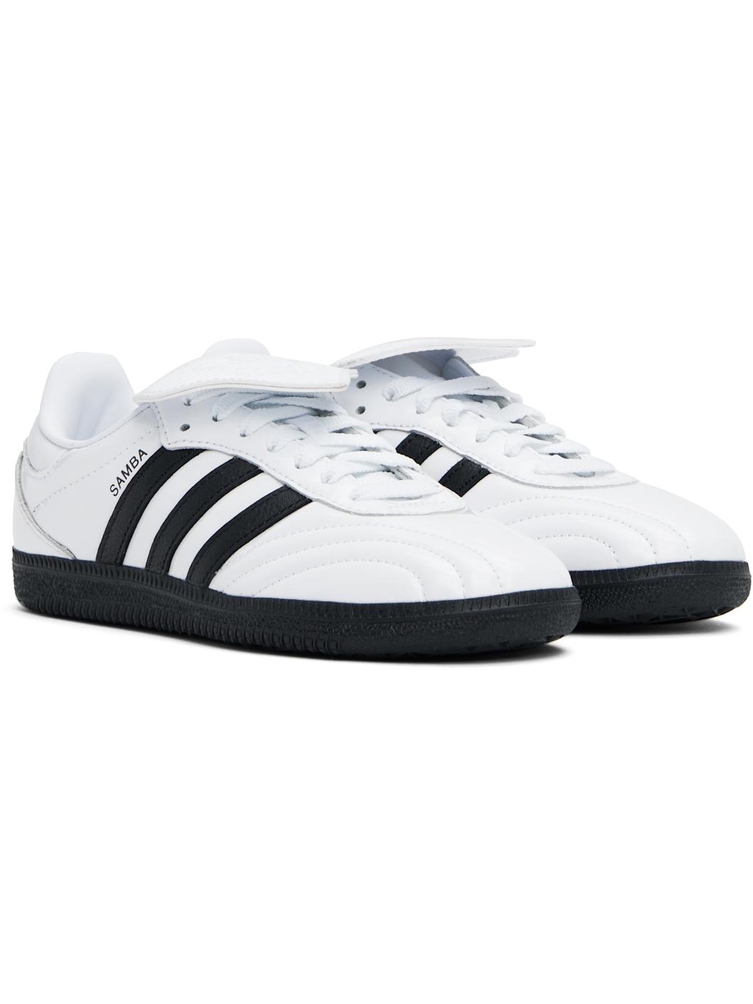 White Samba Long Tongue Sneakers - 4