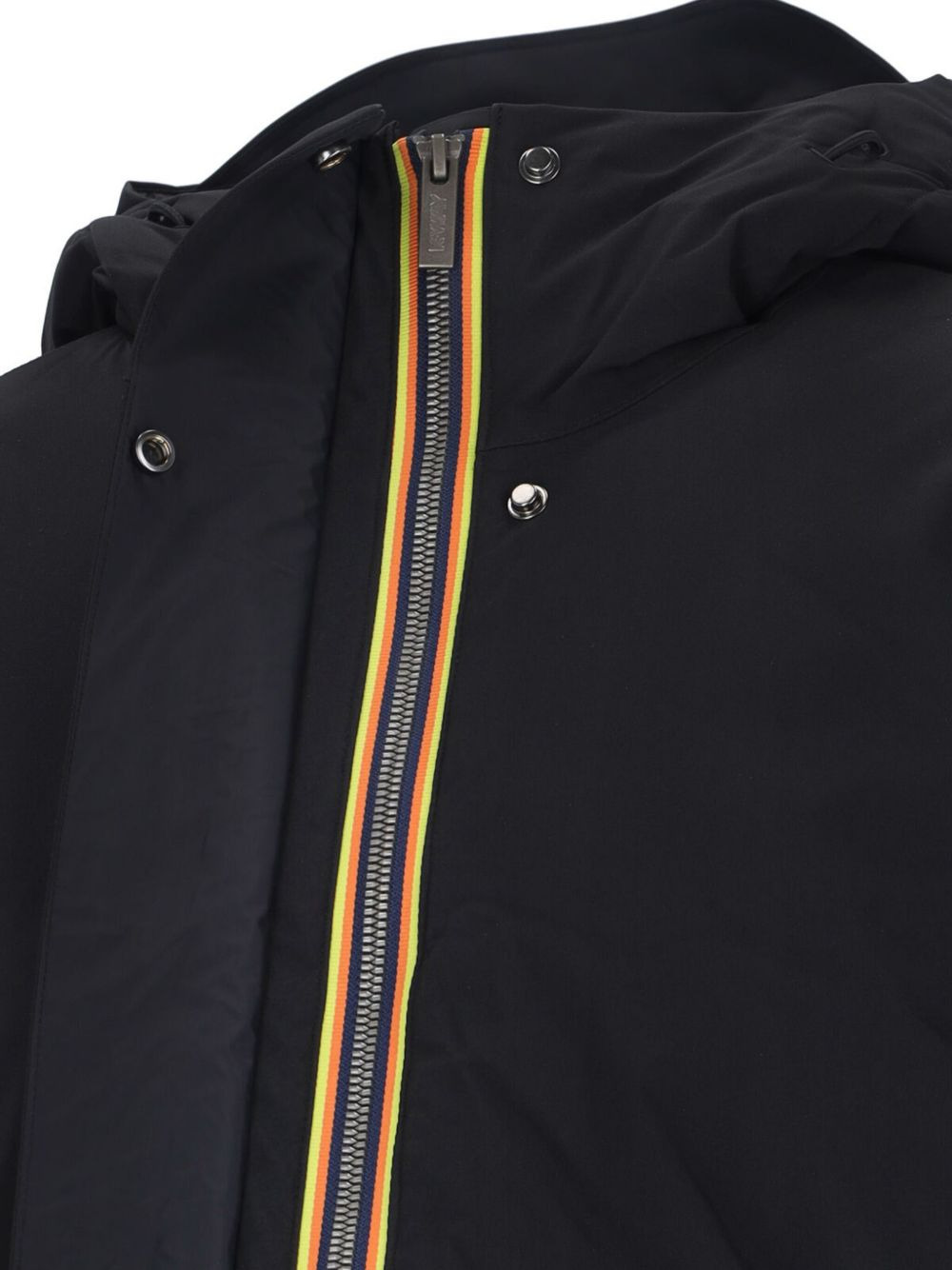 hooded zipped parka coats - 4