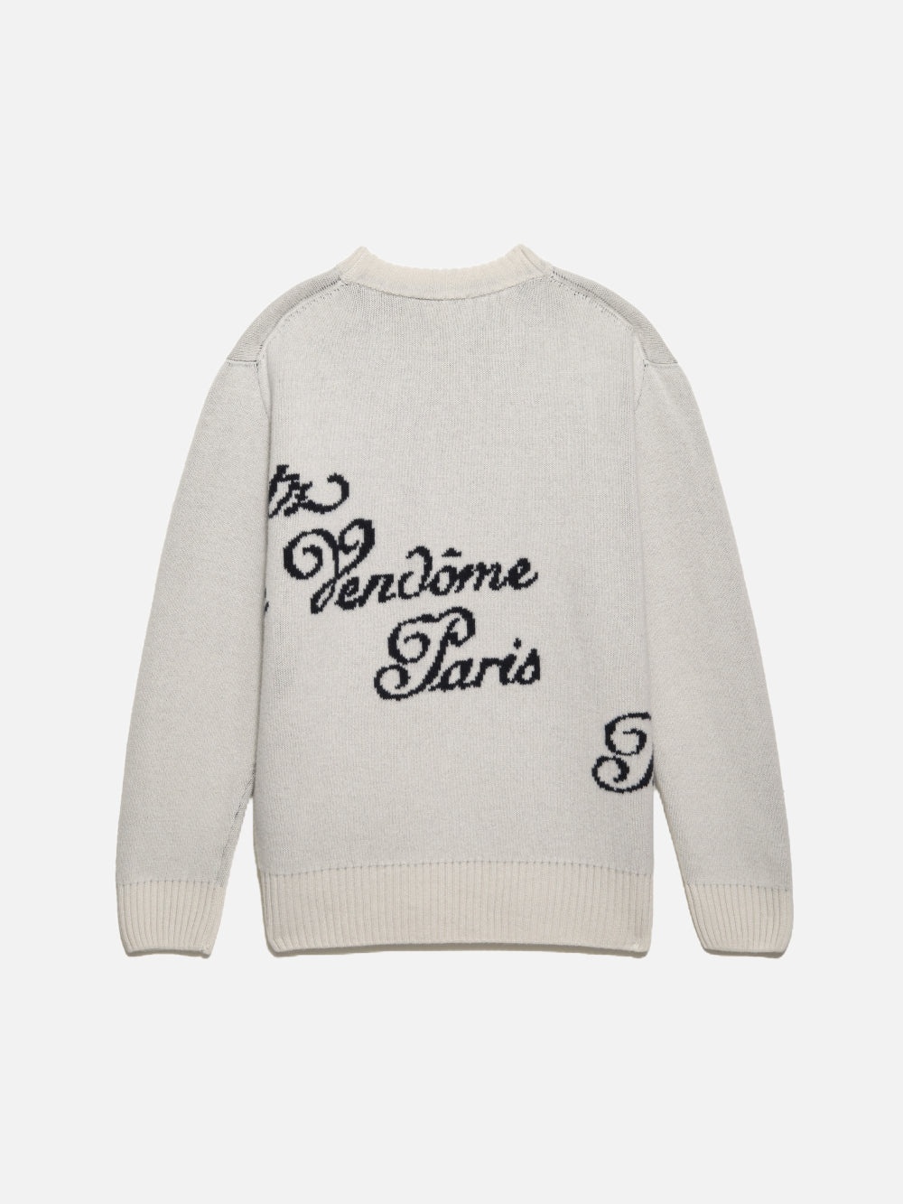 Ritz Men's Crew Sweater in Off White Multi - 2