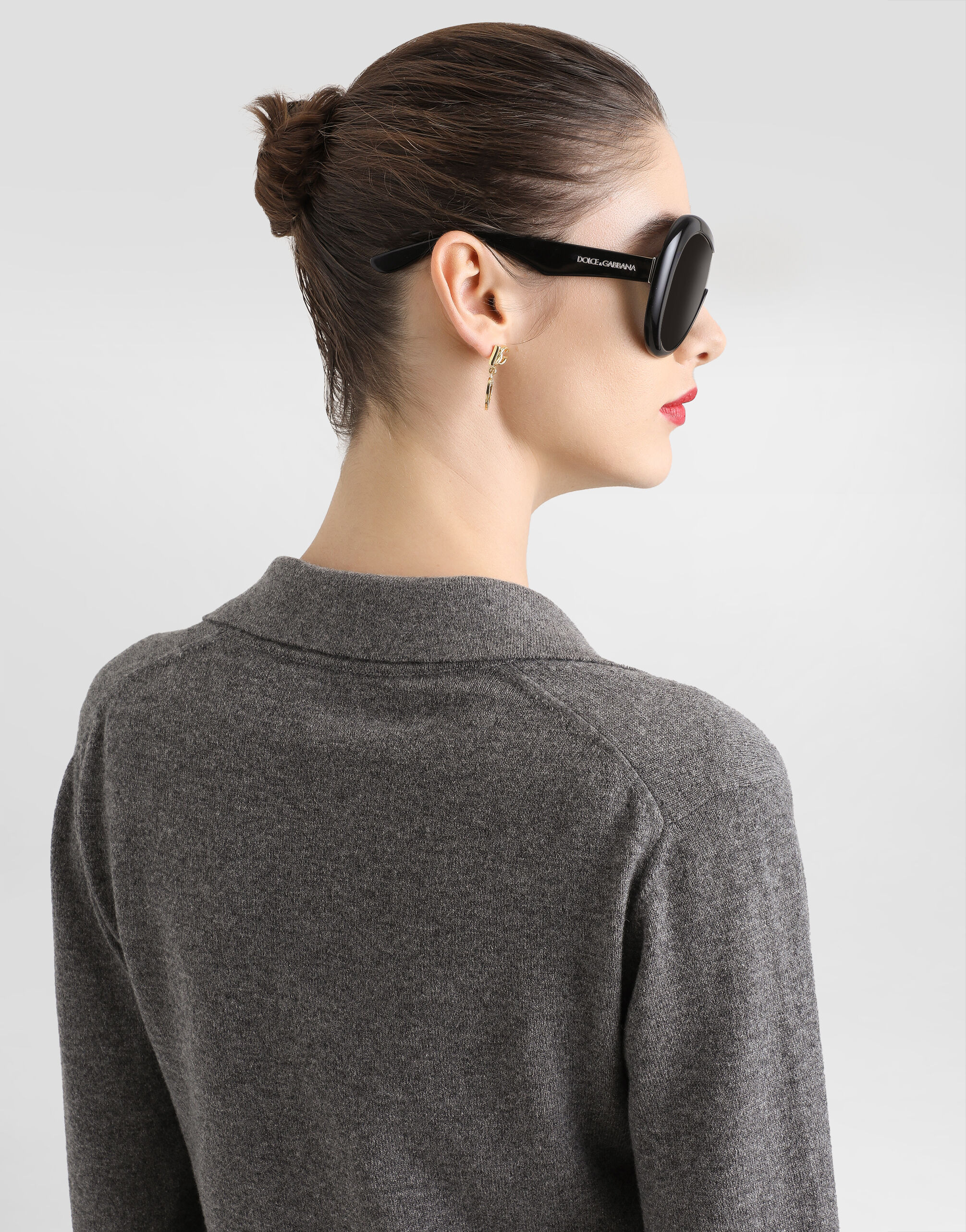 Cashmere polo pullover - 3