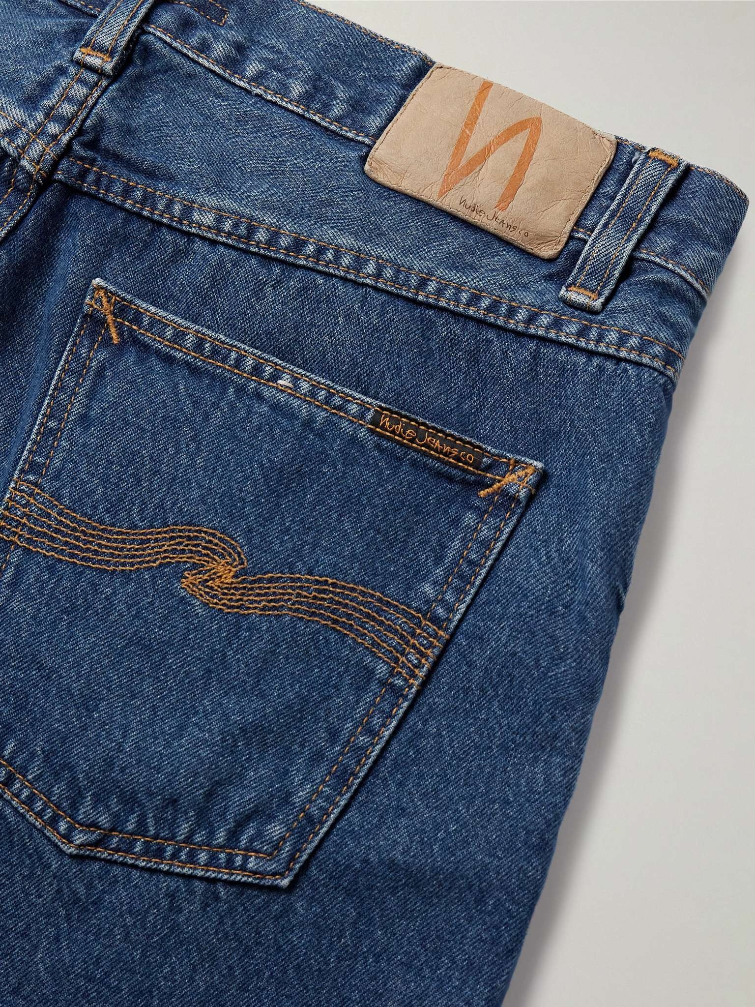 Seth Straight-Leg Stone-Washed Organic Denim Shorts - 5