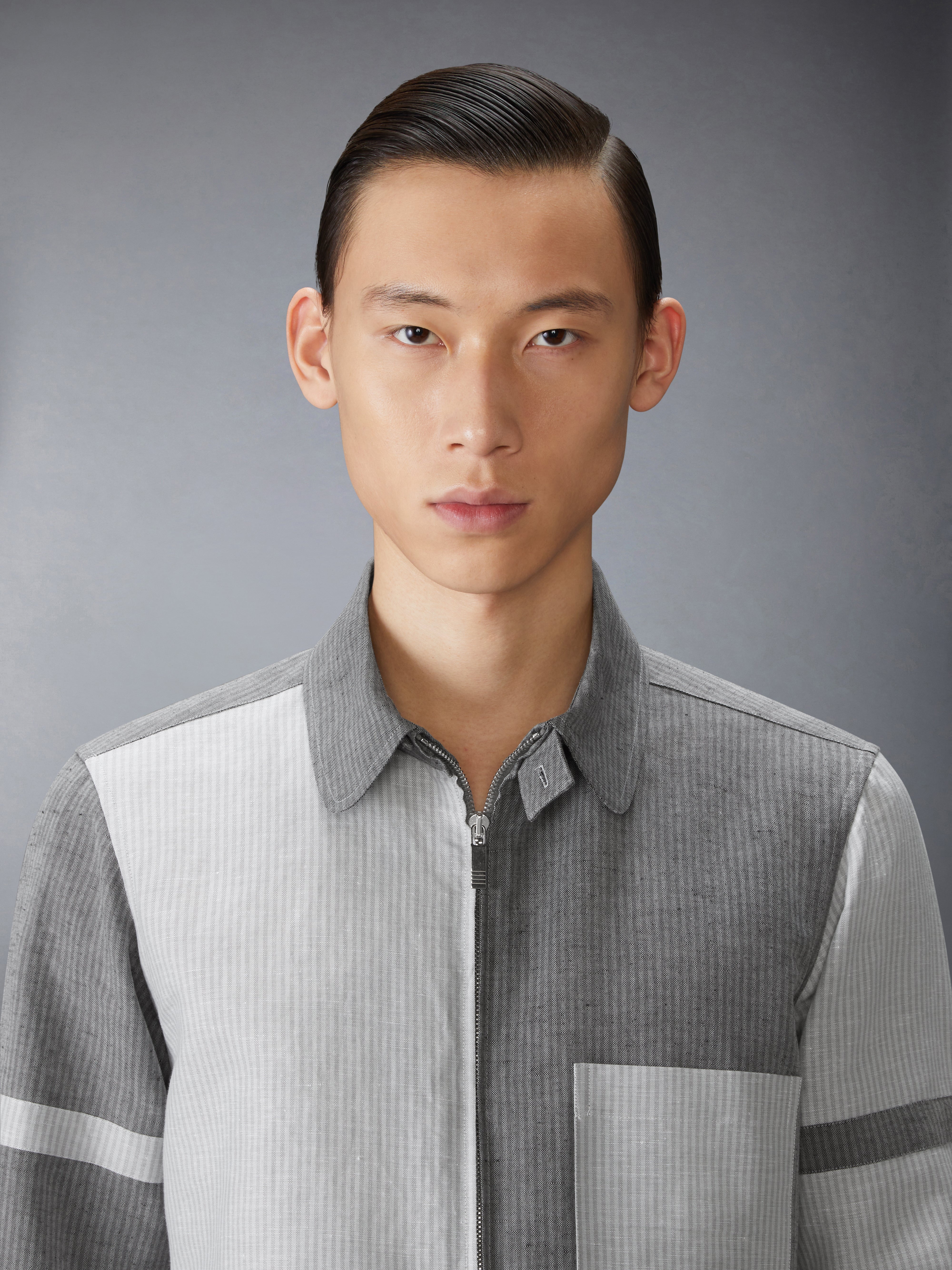 TONAL UNIVERSITY STRIPE FUNMIX ARMBAND SHIRT - 7