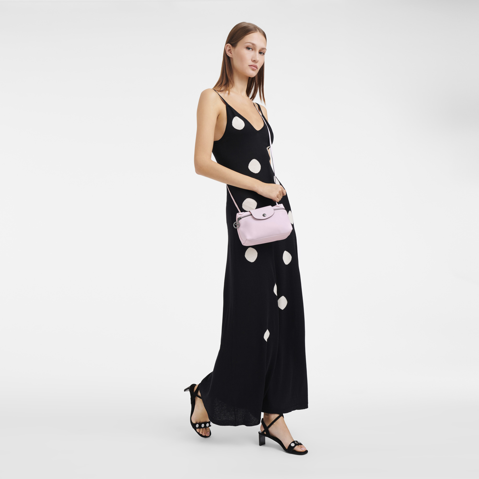 Le Pliage Xtra Crossbody bag Petal Pink - Leather - 2