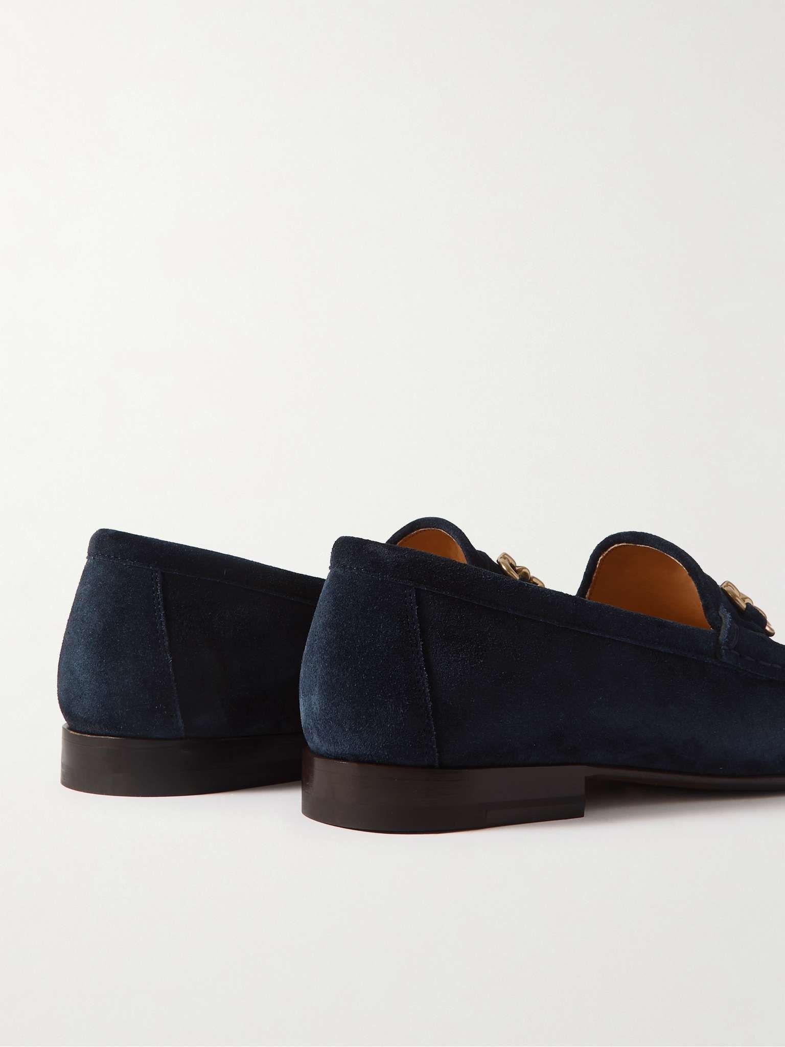 Horsebit-Embellished Suede Loafers - 5