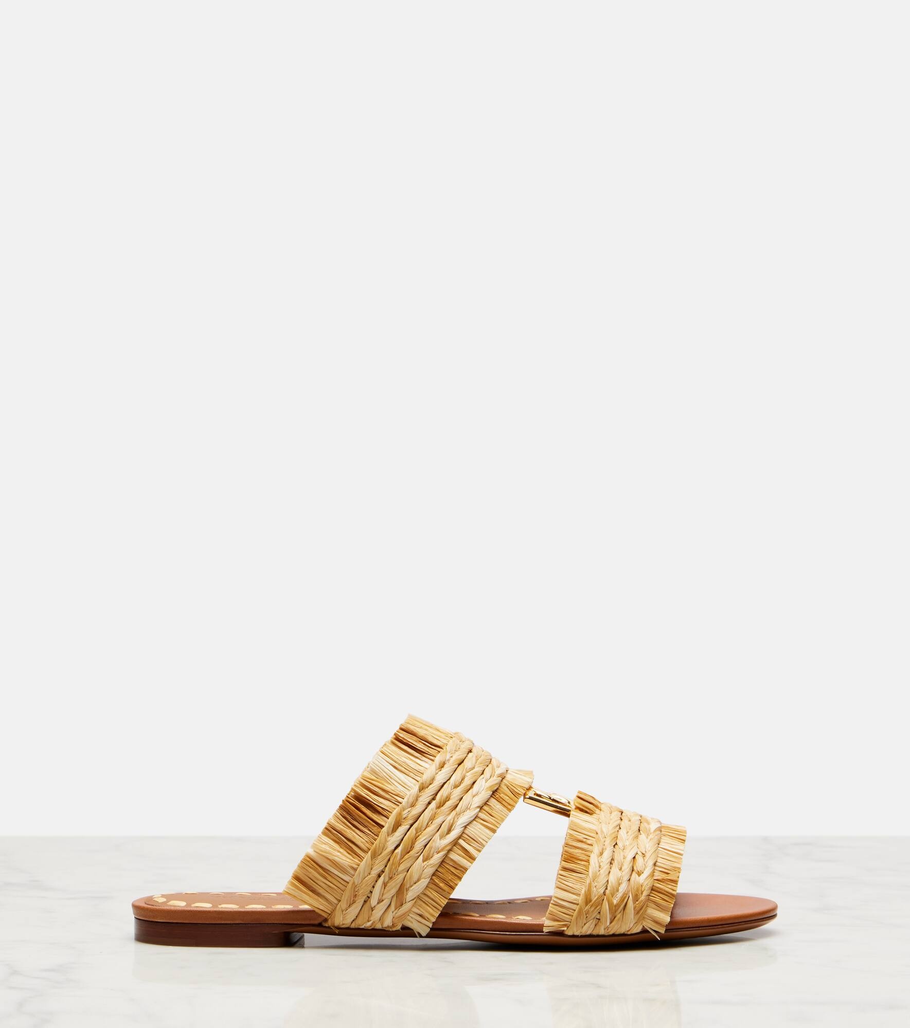 DG braided raffia-effect sandals - 4