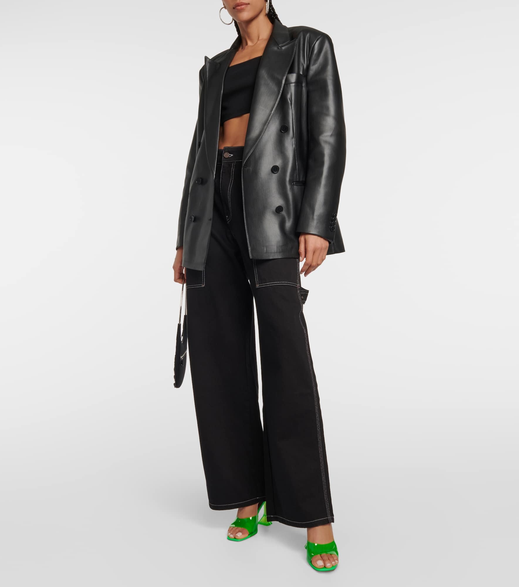 Lupita PVC mules - 2
