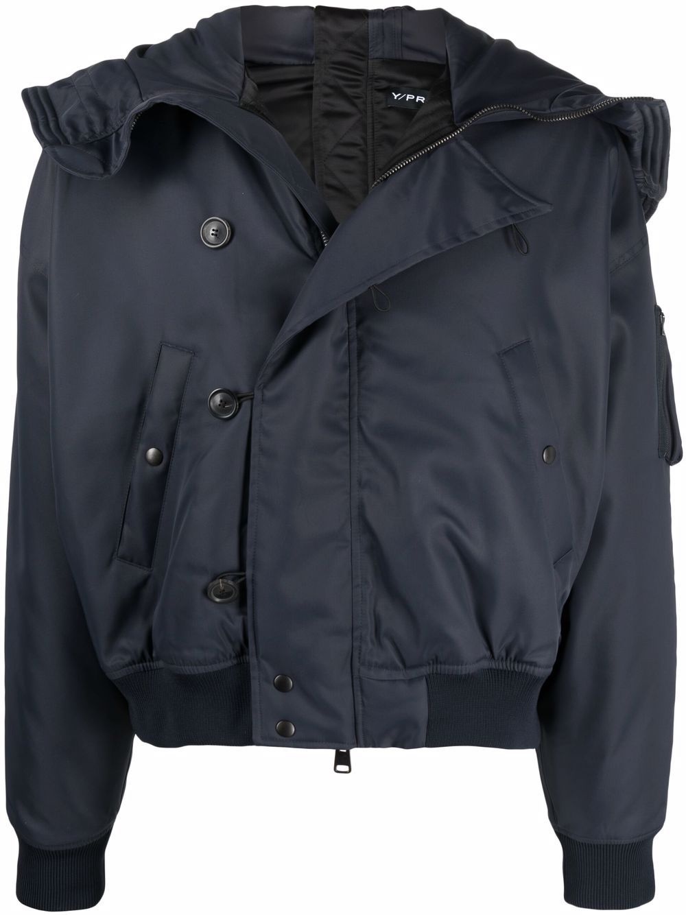 asymmetric padded jacket - 1