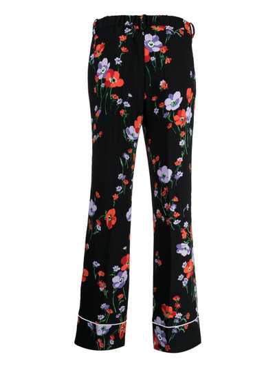 N°21 floral-print straight-leg trousers outlook
