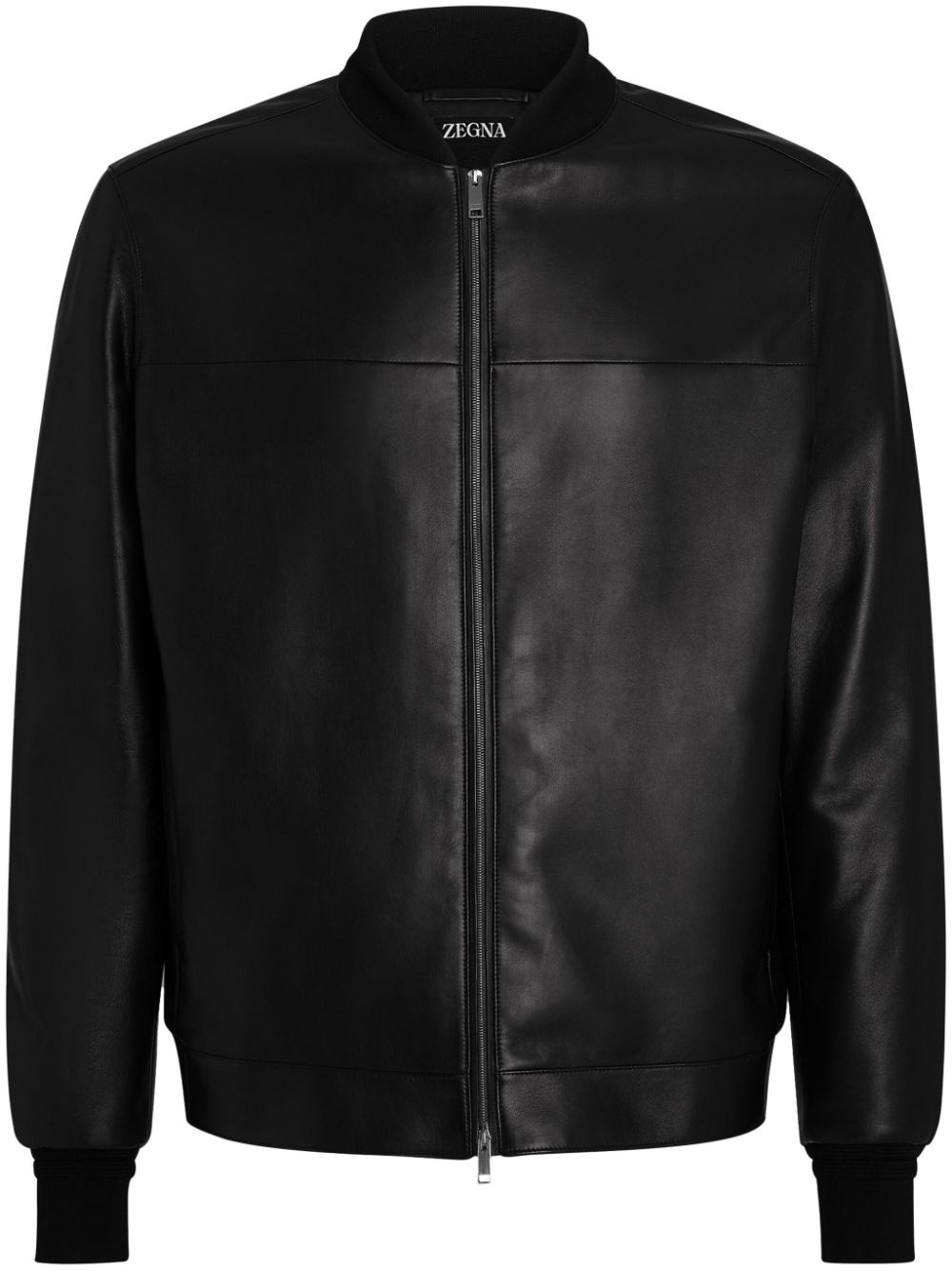 ZEGNA leather bomber jacket farfetch REVERSIBLE