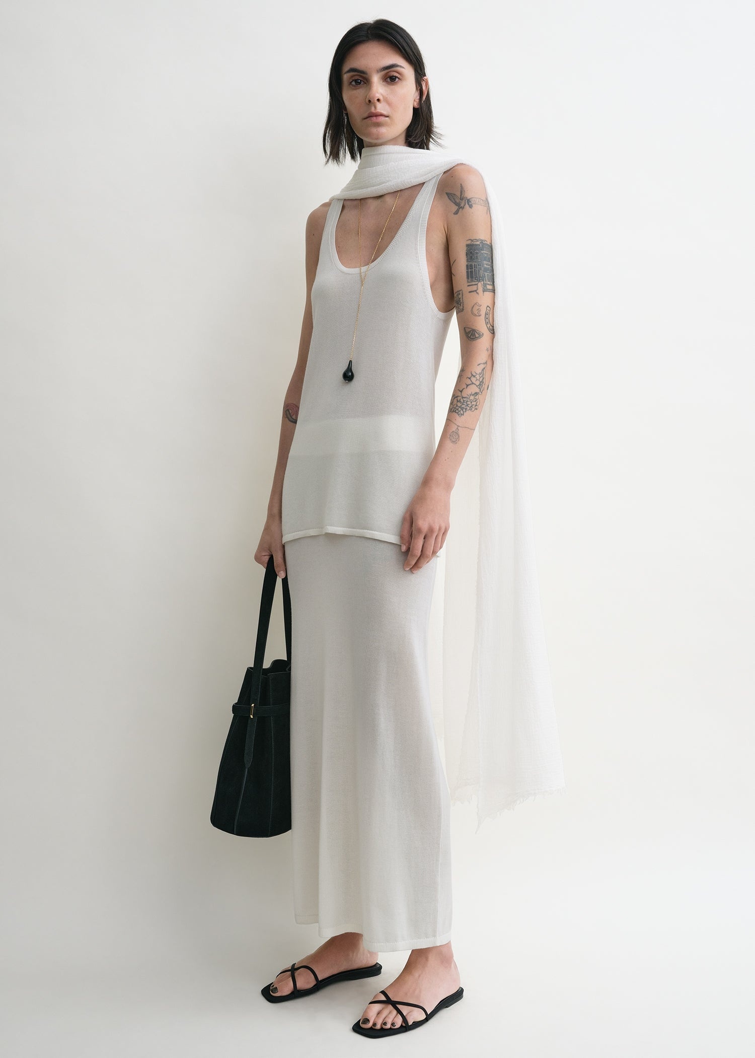 Tank knit white - 2