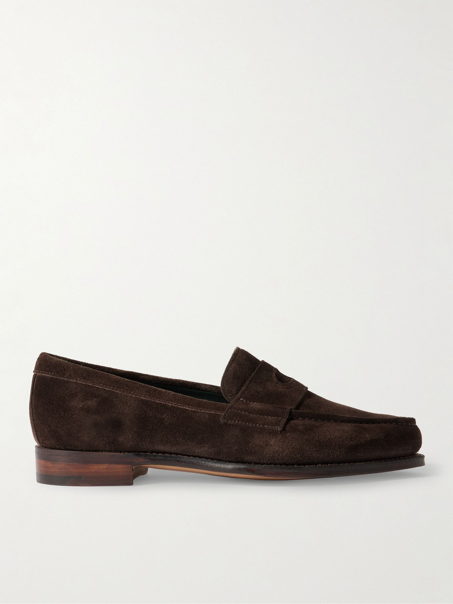 Charles Suede Penny Loafers Dark brown - 1