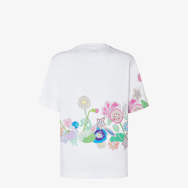 FENDI Fantastic Fendi Future T-Shirt White cotton T-shirt outlook
