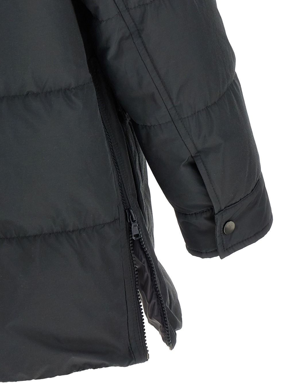 quilted padded pocket coat - 5