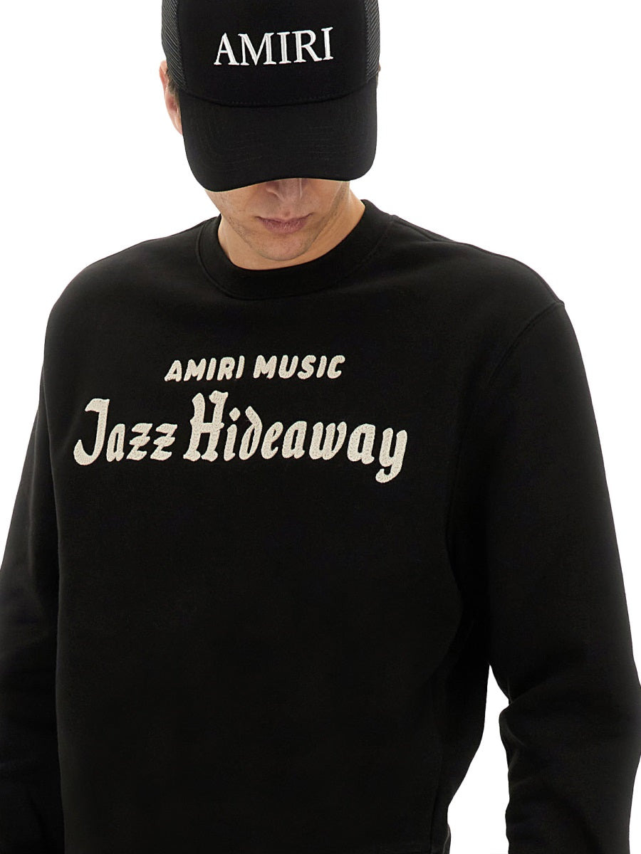 Amiri Men "Jazz Hideaway Crew" Sweatshirt - 4