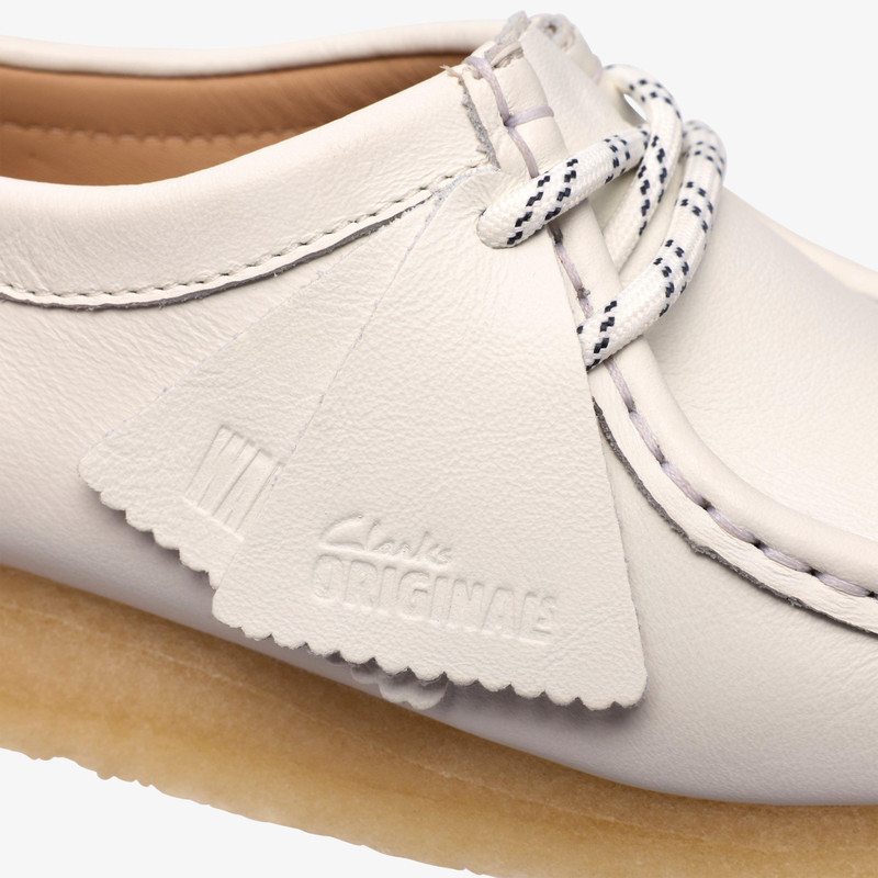 Wallabee White Grain Leather 8