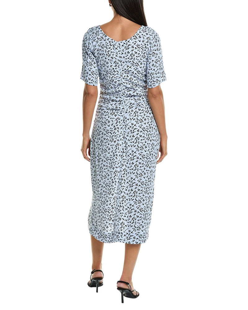 GANNI GANNI Cinched Front Midi Dress outlook