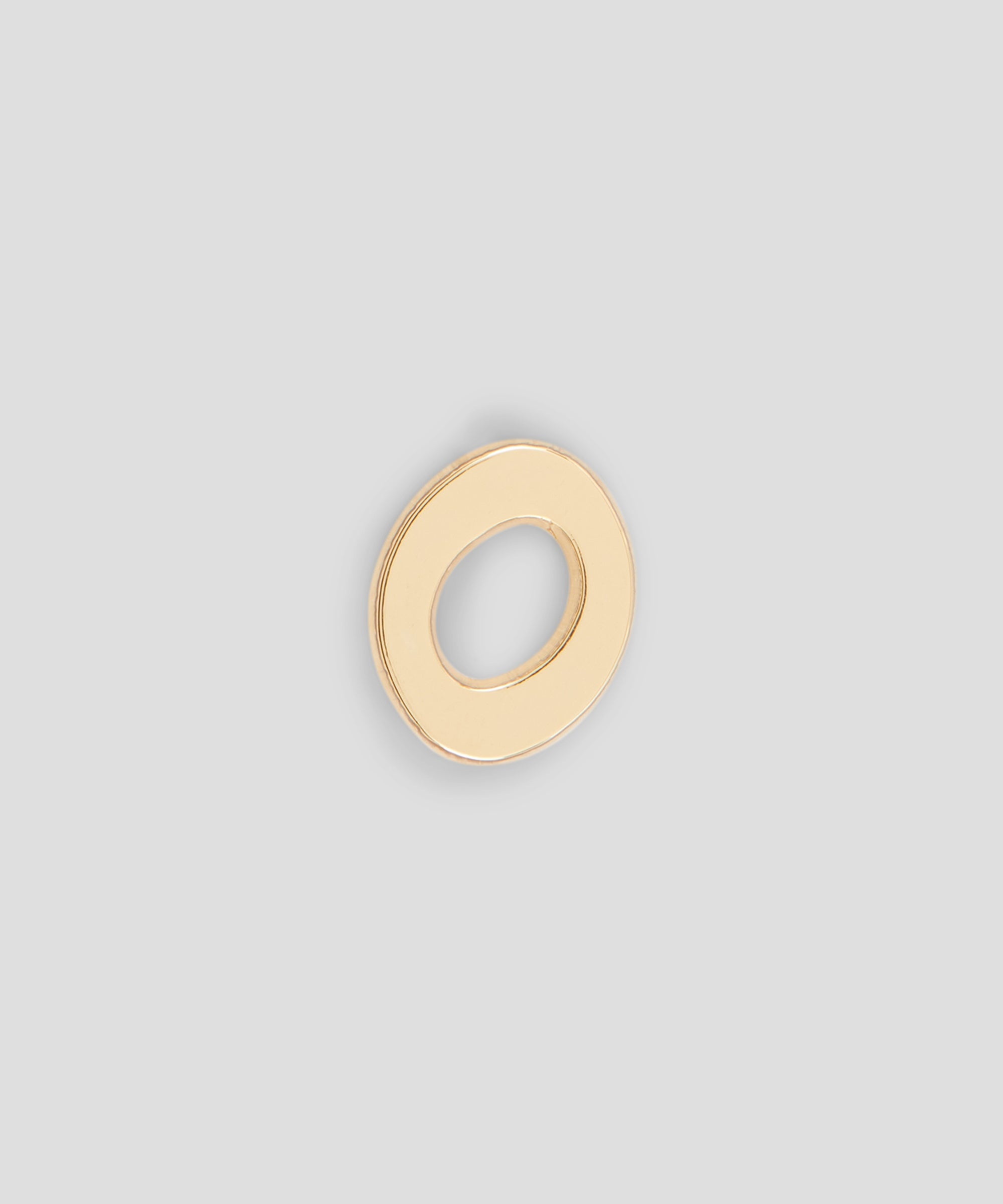 Single brass O charm - 1