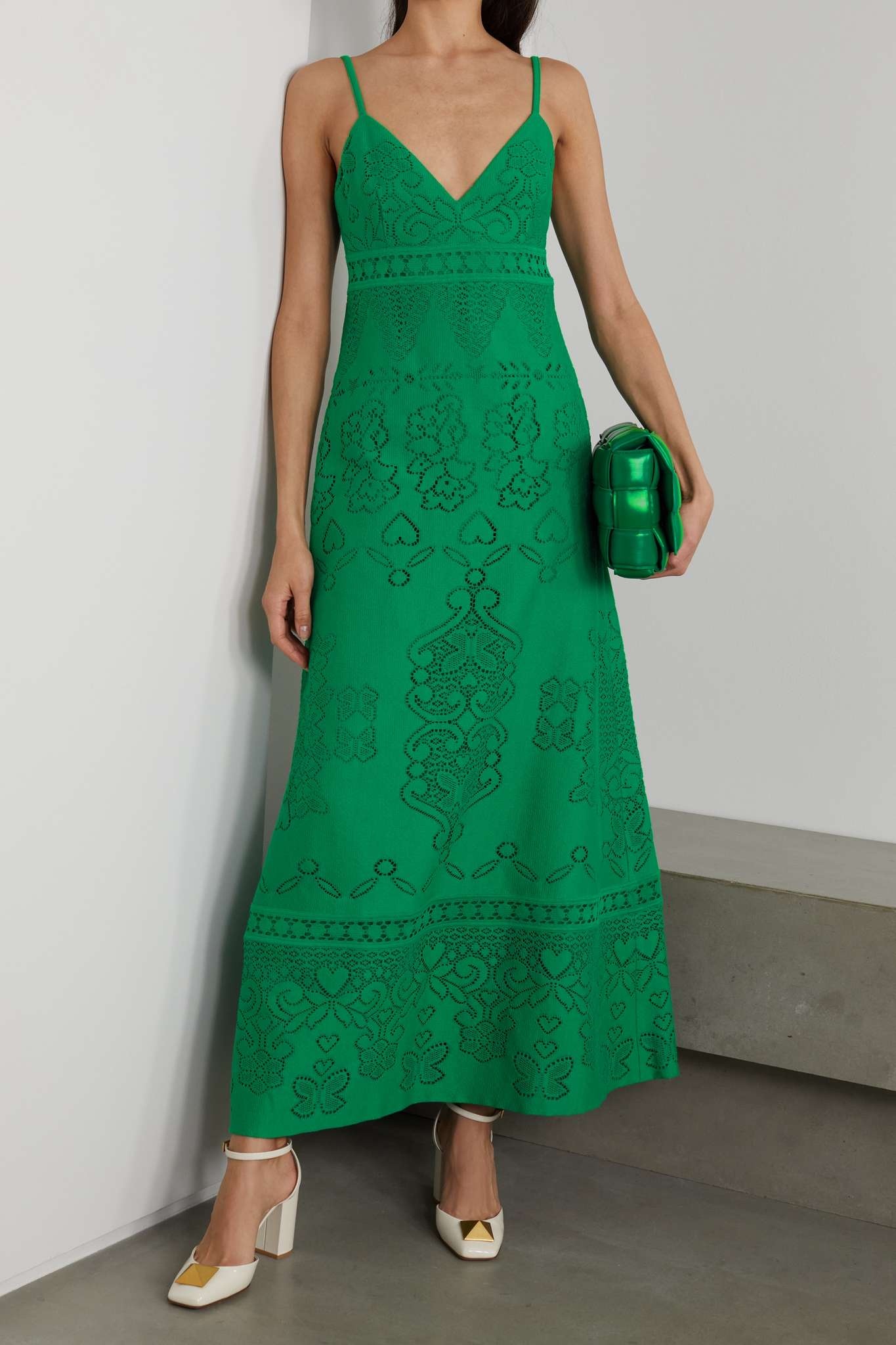 Crocheted cotton-blend maxi dress - 3