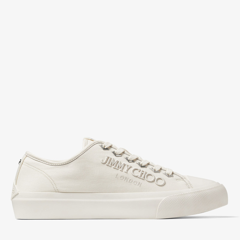 Palma/M
Latte Canvas Low-Top Trainers with Embroidered Logo 1