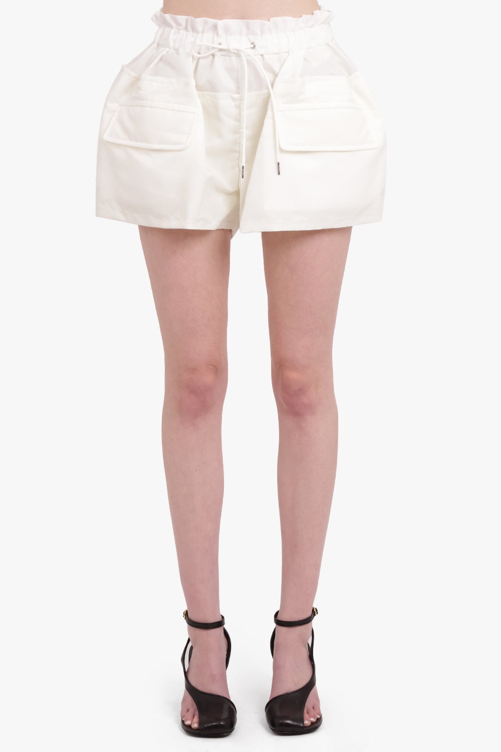 DRAWSTRING PUFFED SHORT | OFF WHITE - 4