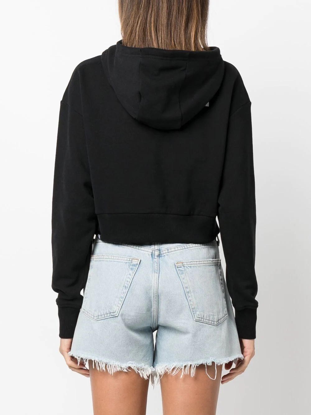 logo-print drawstring hoodie - 4