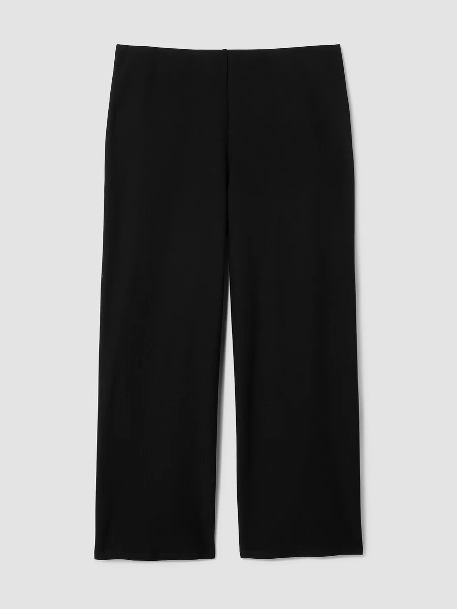 Washable Stretch Crepe Wide-Leg Pant - 1