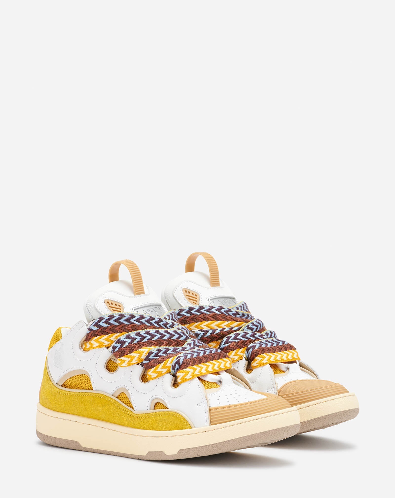 LEATHER CURB SNEAKERS - 2