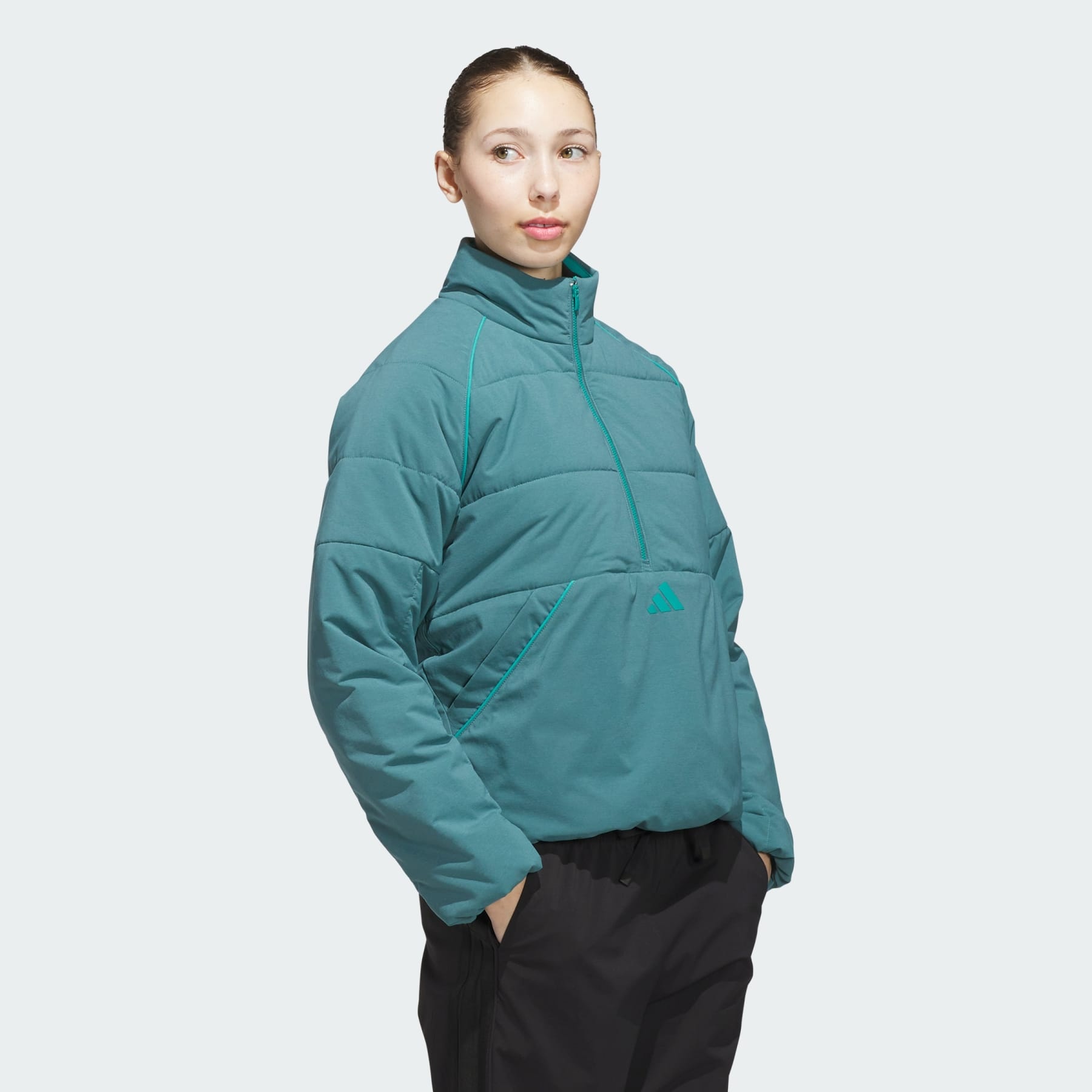 Beyond Twistweave Loose Quarter-Zip Jacket - 4