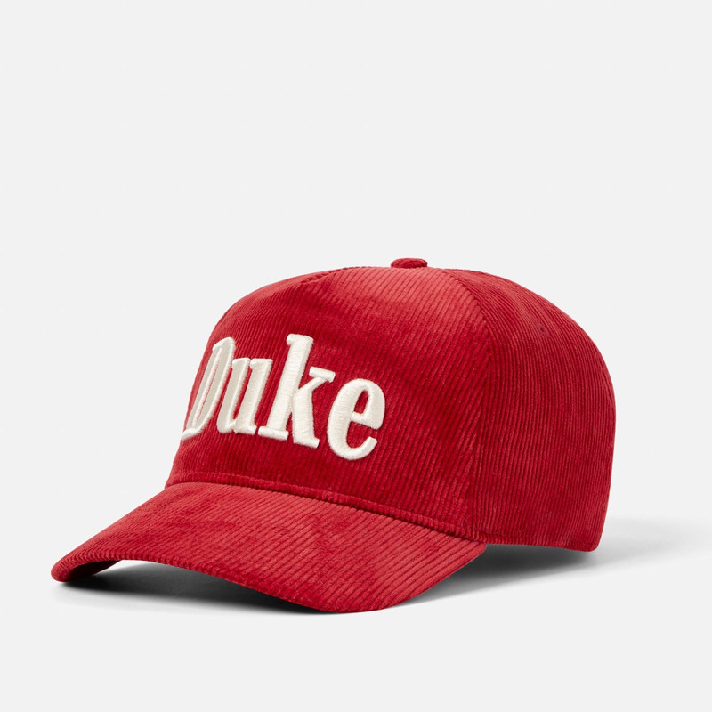 Duke Red Corduroy Cap 3