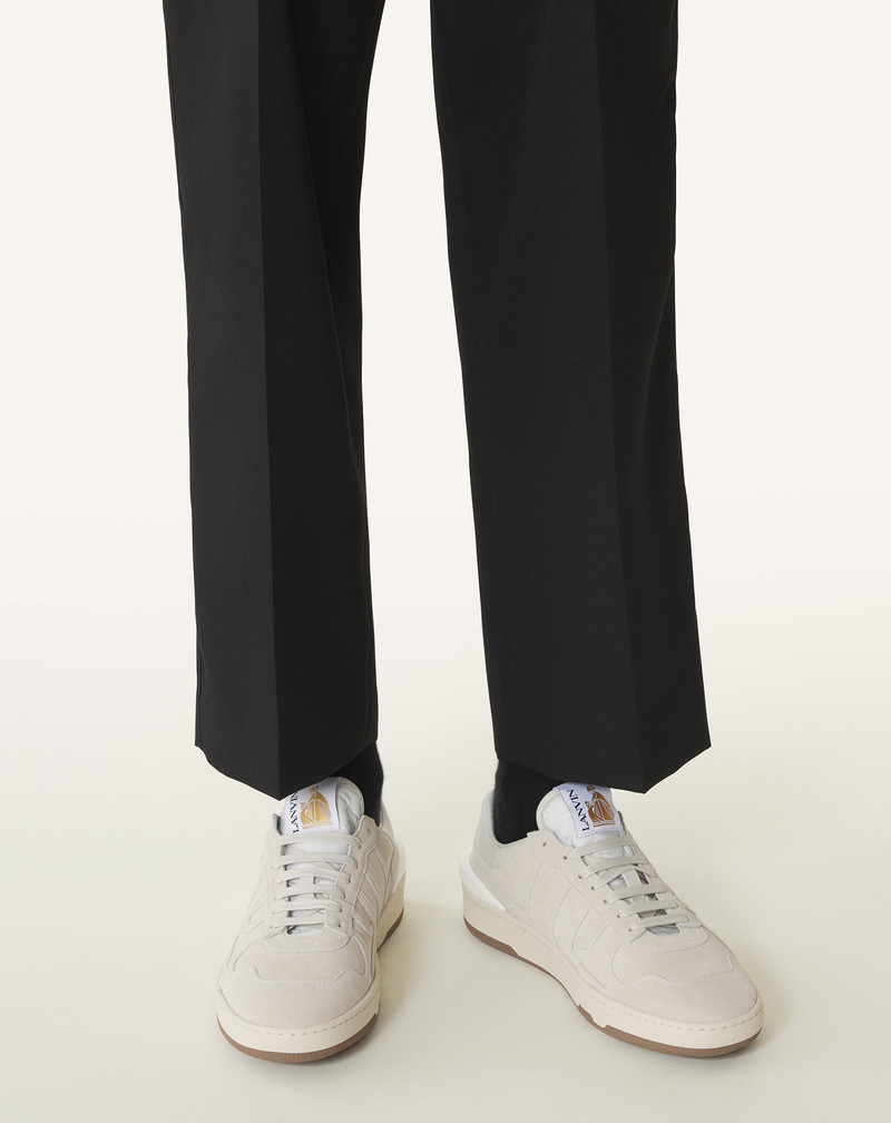 WHITE CLAY SNEAKERS IN MESH AND LEATHER 7