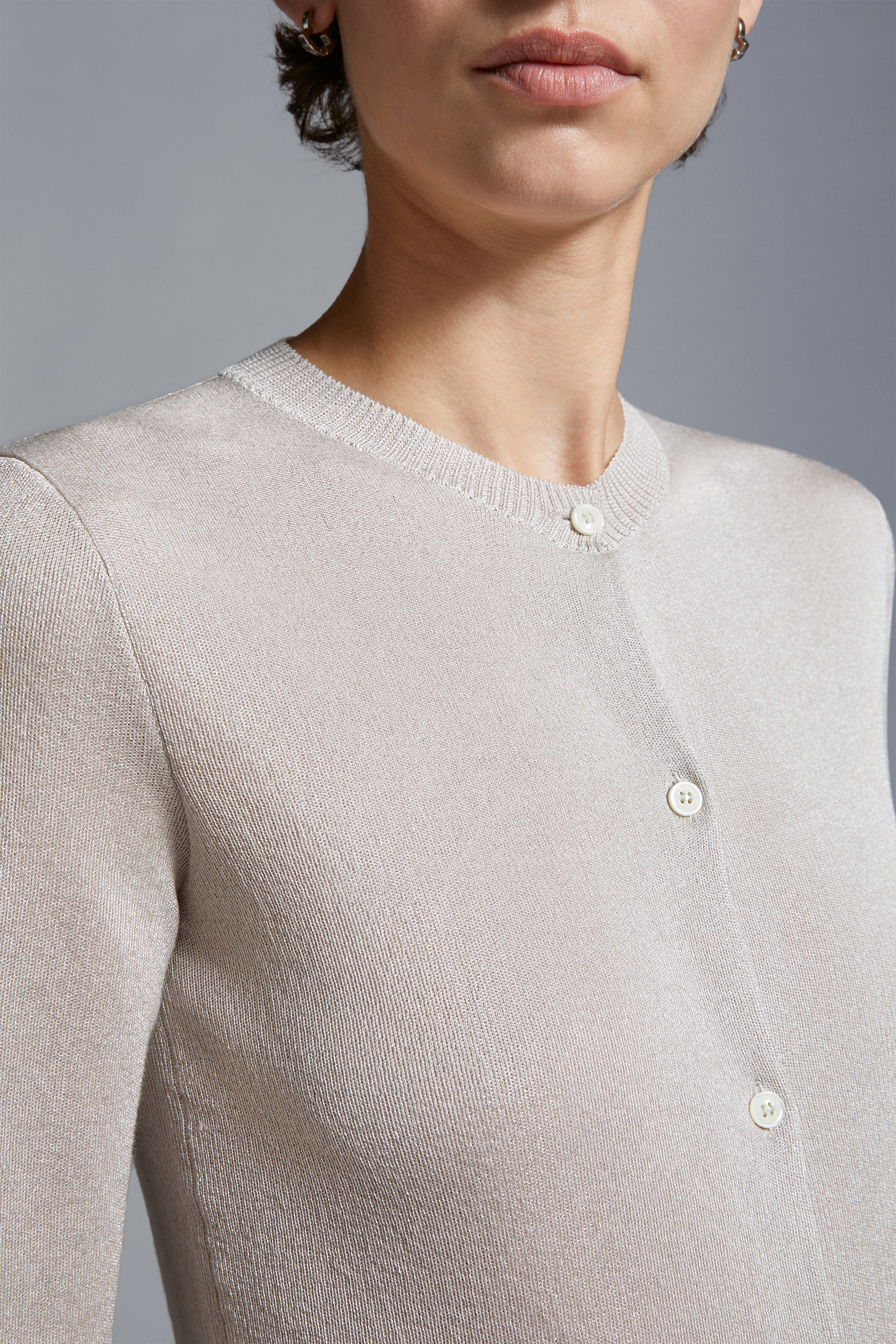 Cotton Blend Cardigan - 6