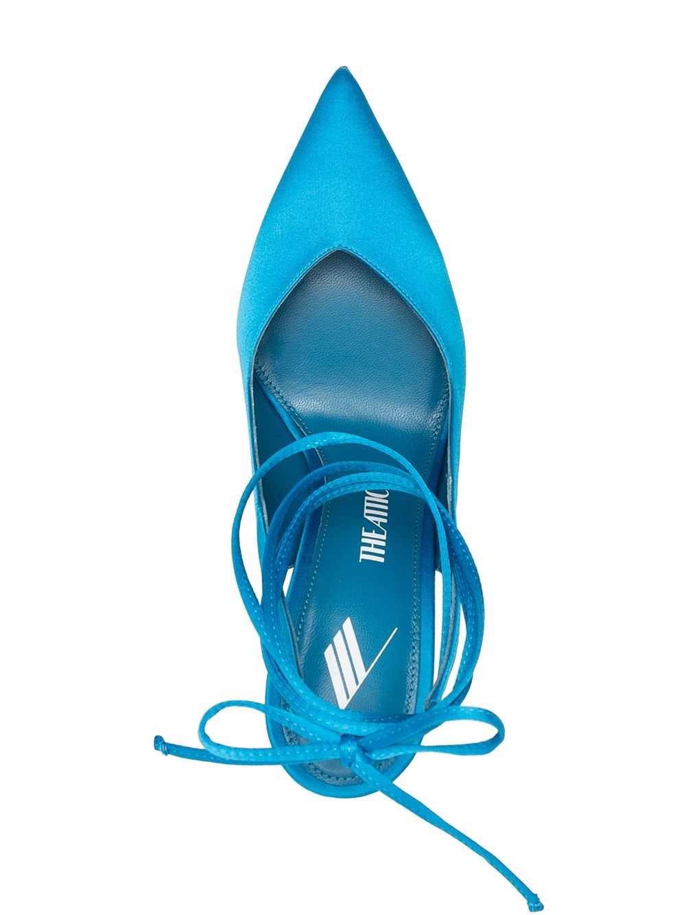 ankle-tied leather pumps - 4