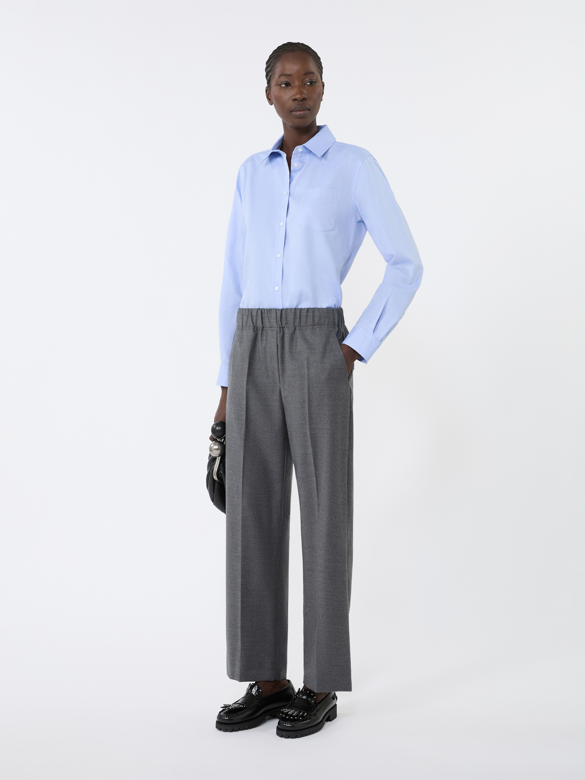 HATELEY Wool flannel trousers - 2