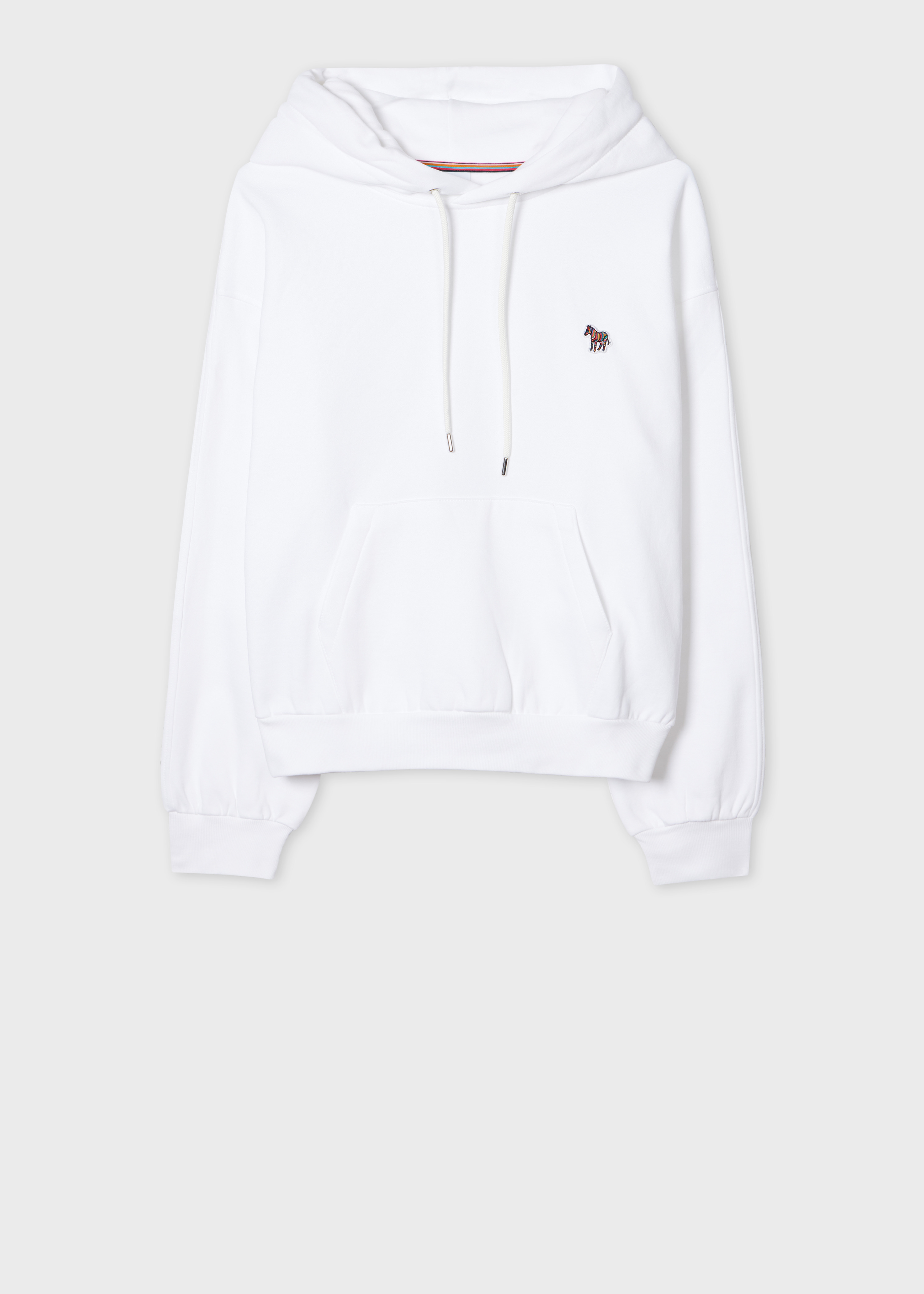 Women's White Zebra Logo Hoodie - 1