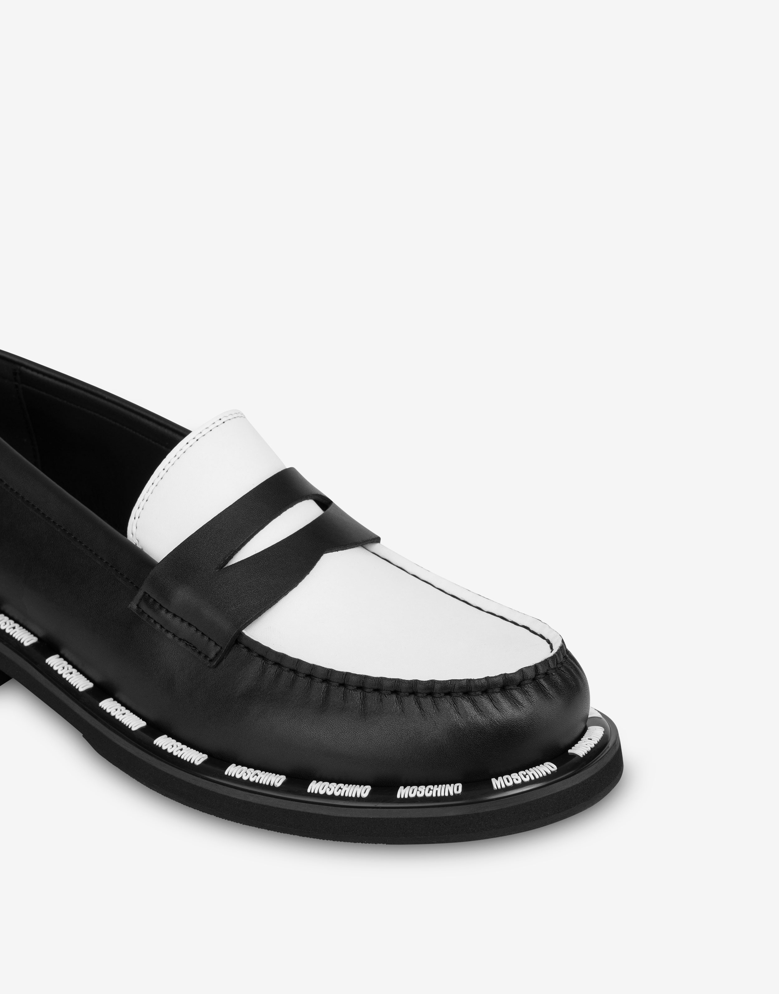 MOSCHINO LABEL LOAFERS - 4