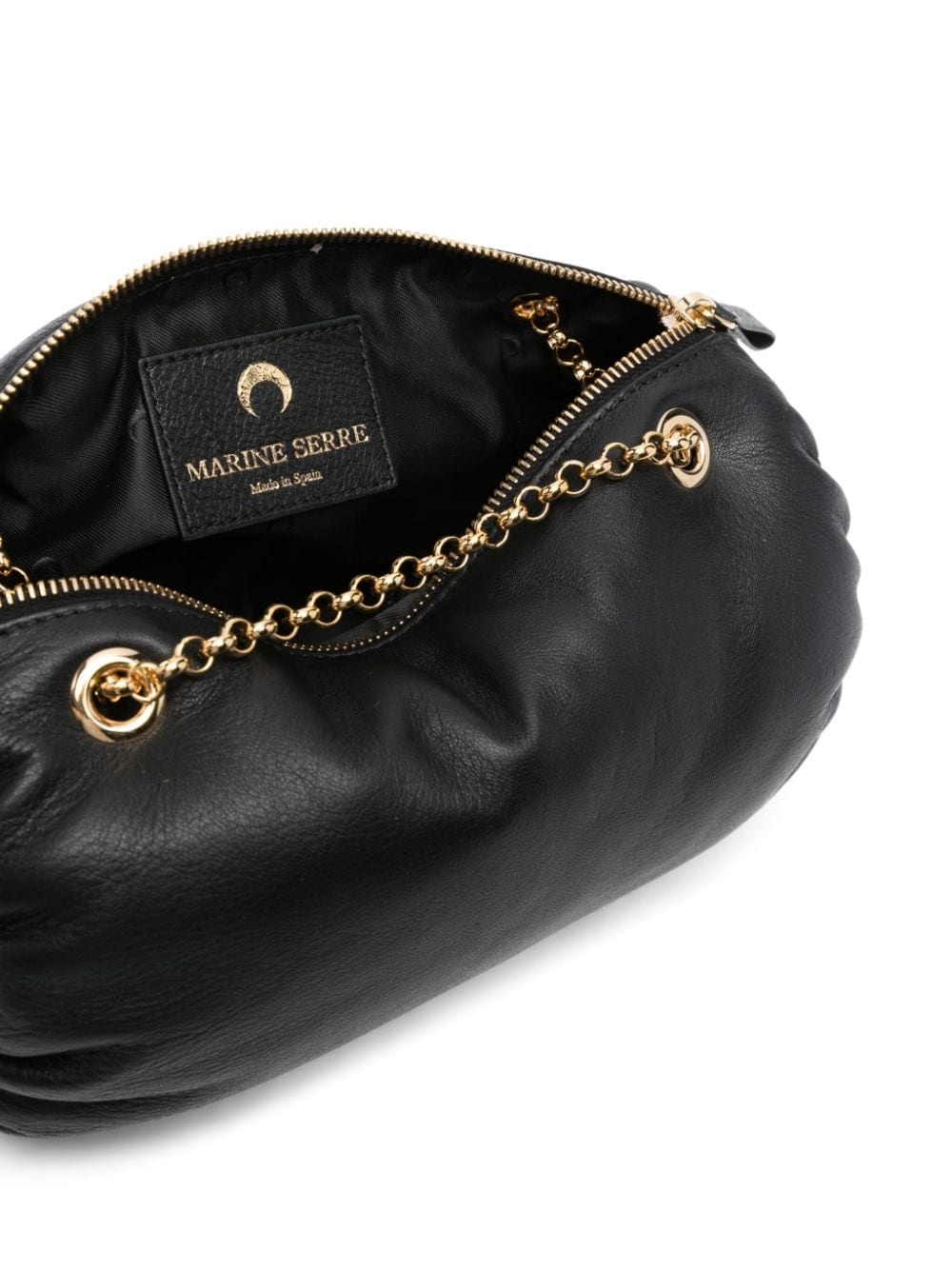 Pillow leather shoulder bag - 5